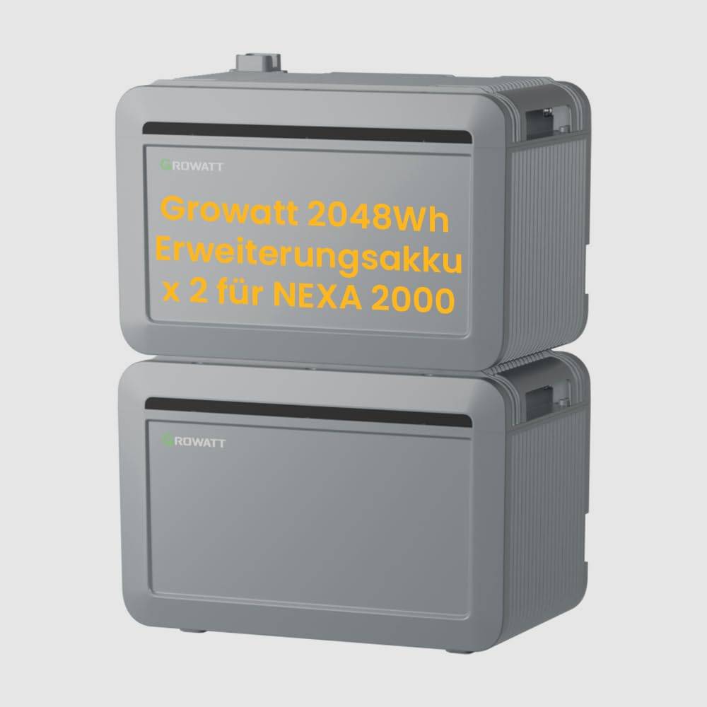 Growatt NEXA 2000 2× Erweiterungsbatterie Set 4kWh Zusatzspeicher Modul