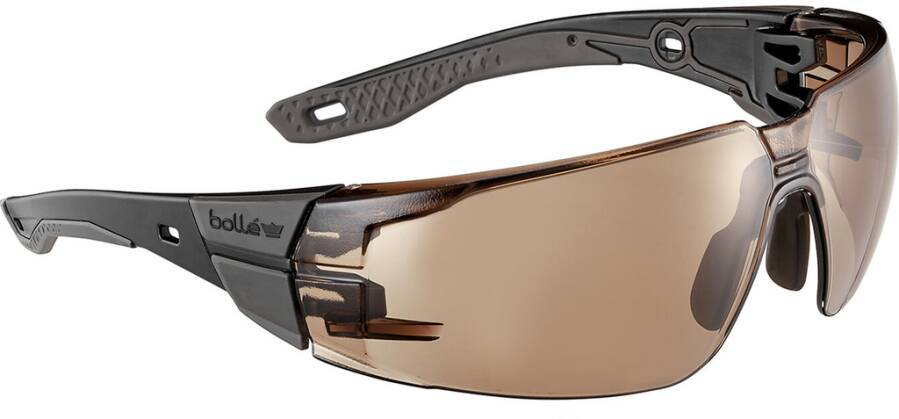 Schutzbrille RUSH+ 2.0 RUSPMN50E Größe M / L Rahmen schwarz / grau Scheibe braun / Bronze Scheibenkennzeichnung GL2 CT 1