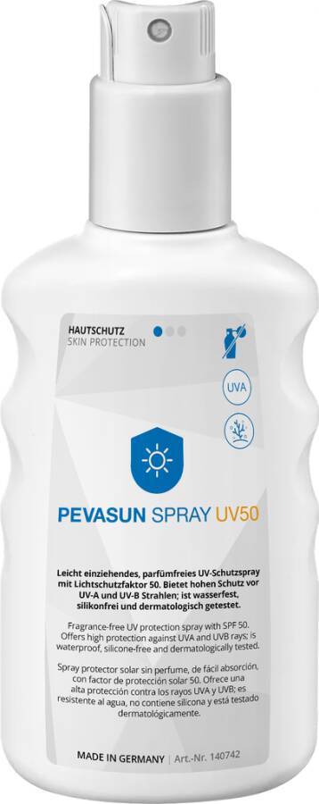 Hautschutzspray PEVASUN UV 50 140742 Inhalt 200 ml Ausführung unparfümiert Gebinde Pumpsprühflasche