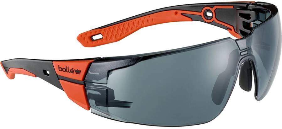 Schutzbrille RUSH+ 2.0 RUSPMN21E Größe M / L Rahmen rot / schwarz Scheibe grau / Smoke Scheibenkennzeichnung GL3 CT 1 KN
