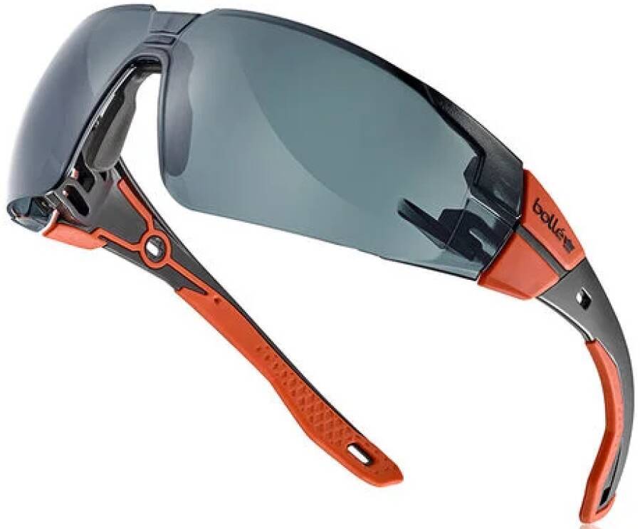 Schutzbrille RUSH+ 2.0 RUSPMN21E Größe M / L Rahmen rot / schwarz Scheibe grau / Smoke Scheibenkennzeichnung GL3 CT 1 KN