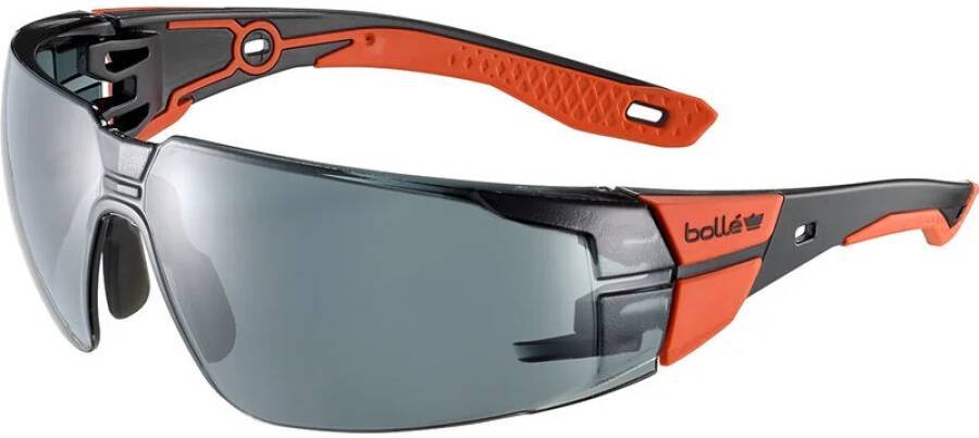 Schutzbrille RUSH+ 2.0 RUSPMN21E Größe M / L Rahmen rot / schwarz Scheibe grau / Smoke Scheibenkennzeichnung GL3 CT 1 KN