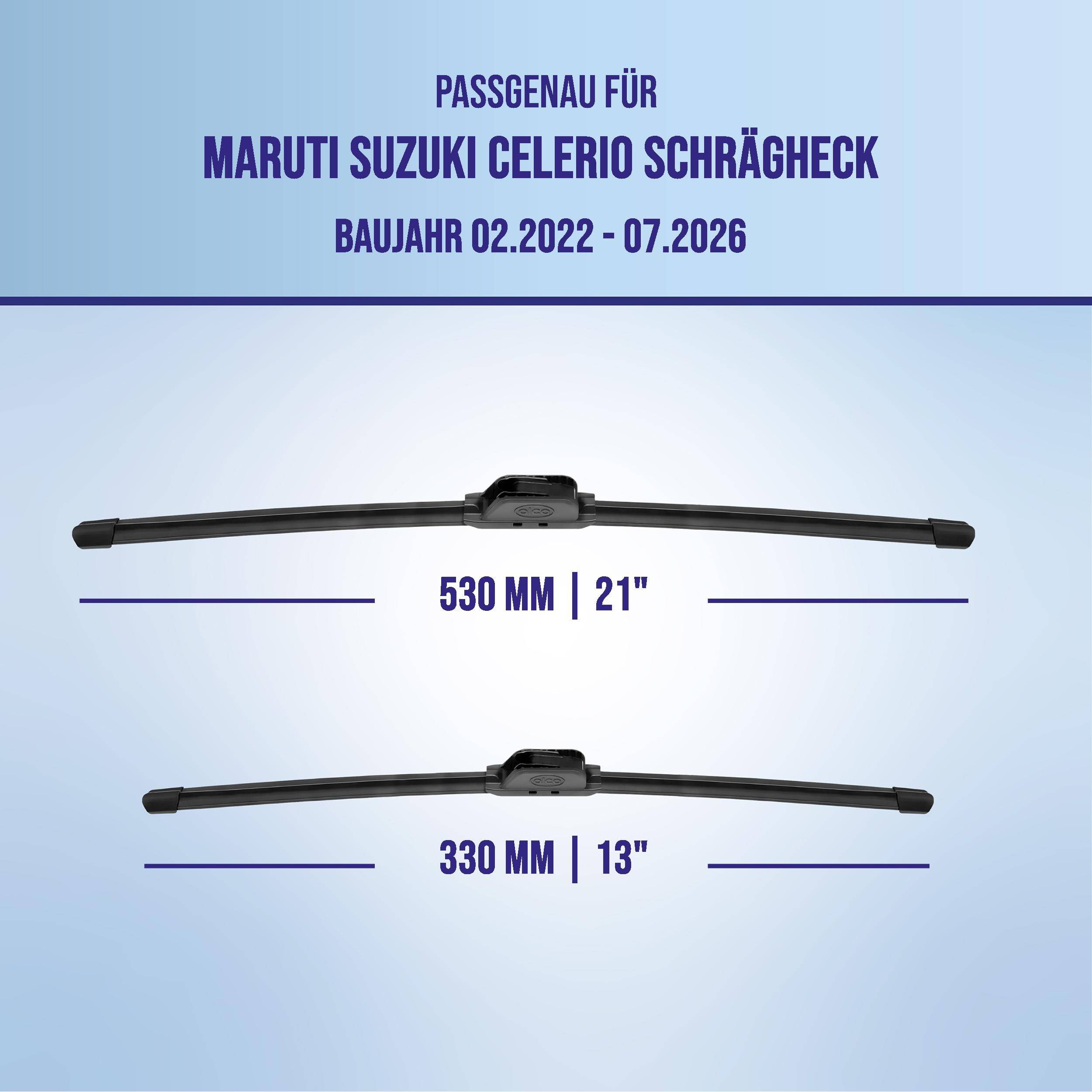 alca® Scheibenwischer für MARUTI SUZUKI CELERIO Schrägheck