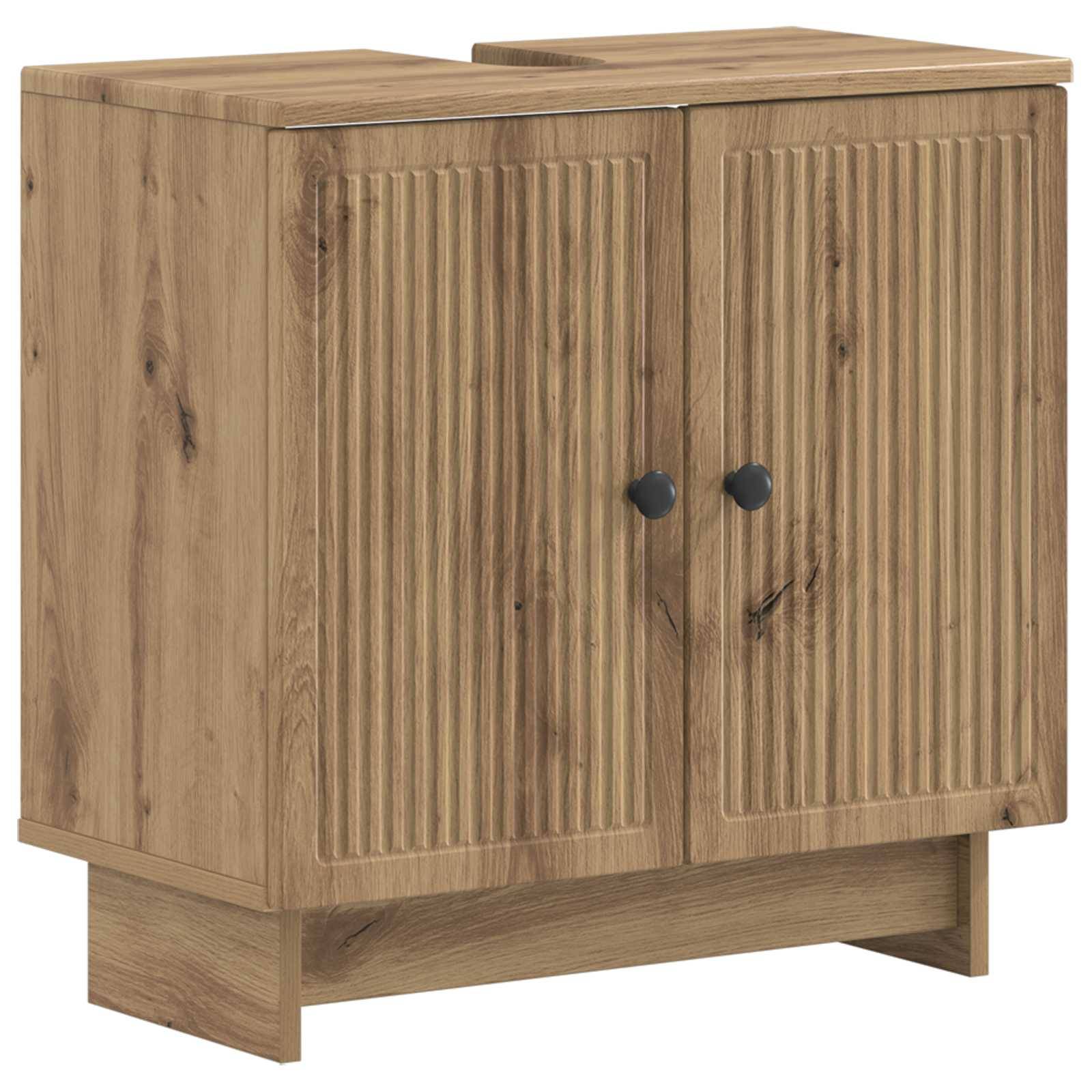 vidaXL 2-teiliges Badezimmer Schrank Set EDE Artisan-Eiche