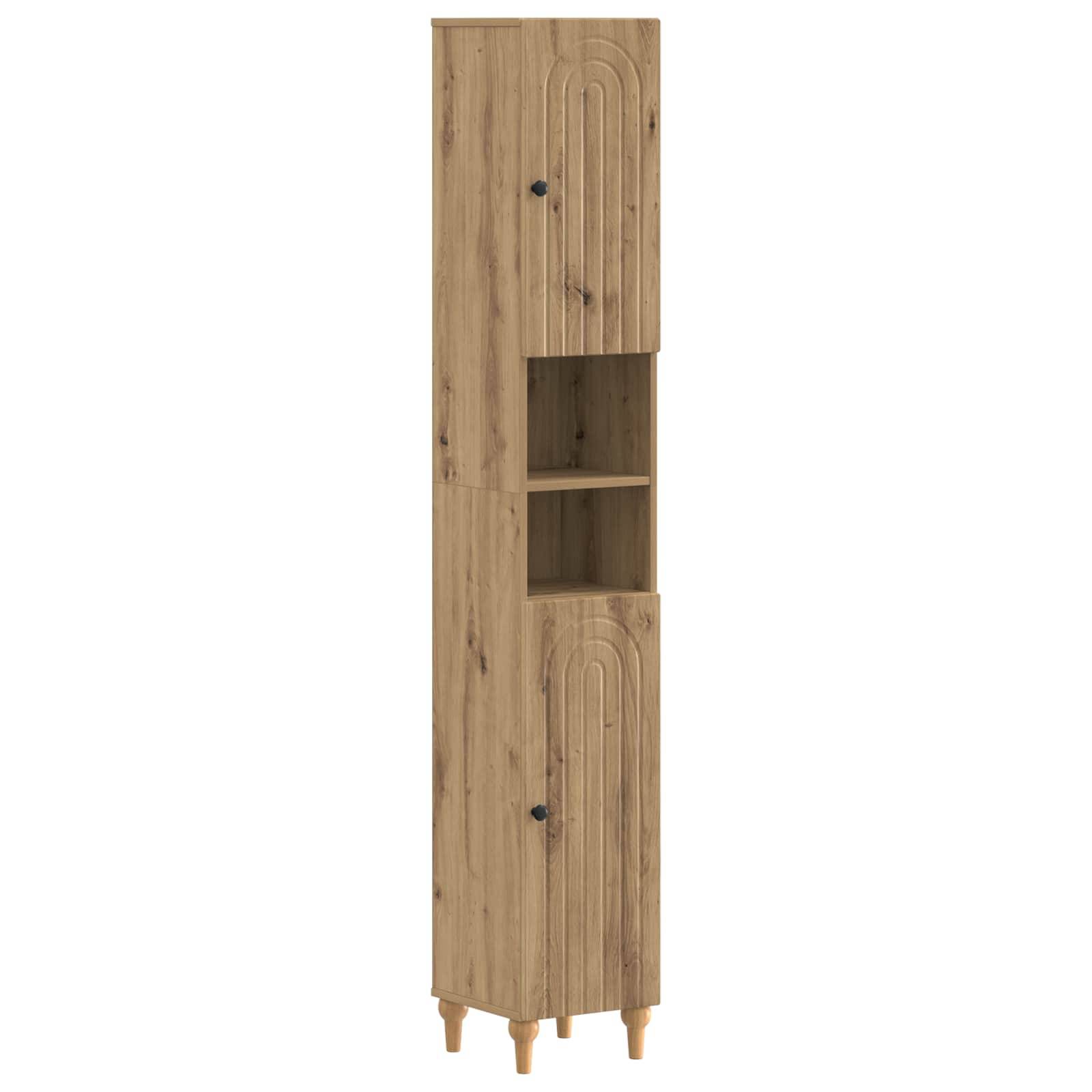 vidaXL 3-teiliges Badezimmer-Schranksystem ALKMAAR Artisan-Eiche