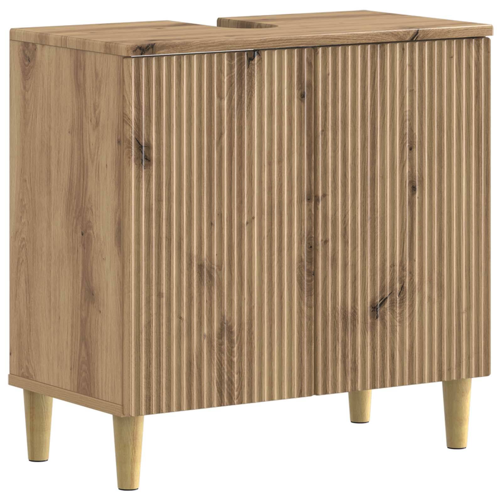 vidaXL 3-teiliges Badezimmer-Schranksystem ARNHEM Artisan-Eiche