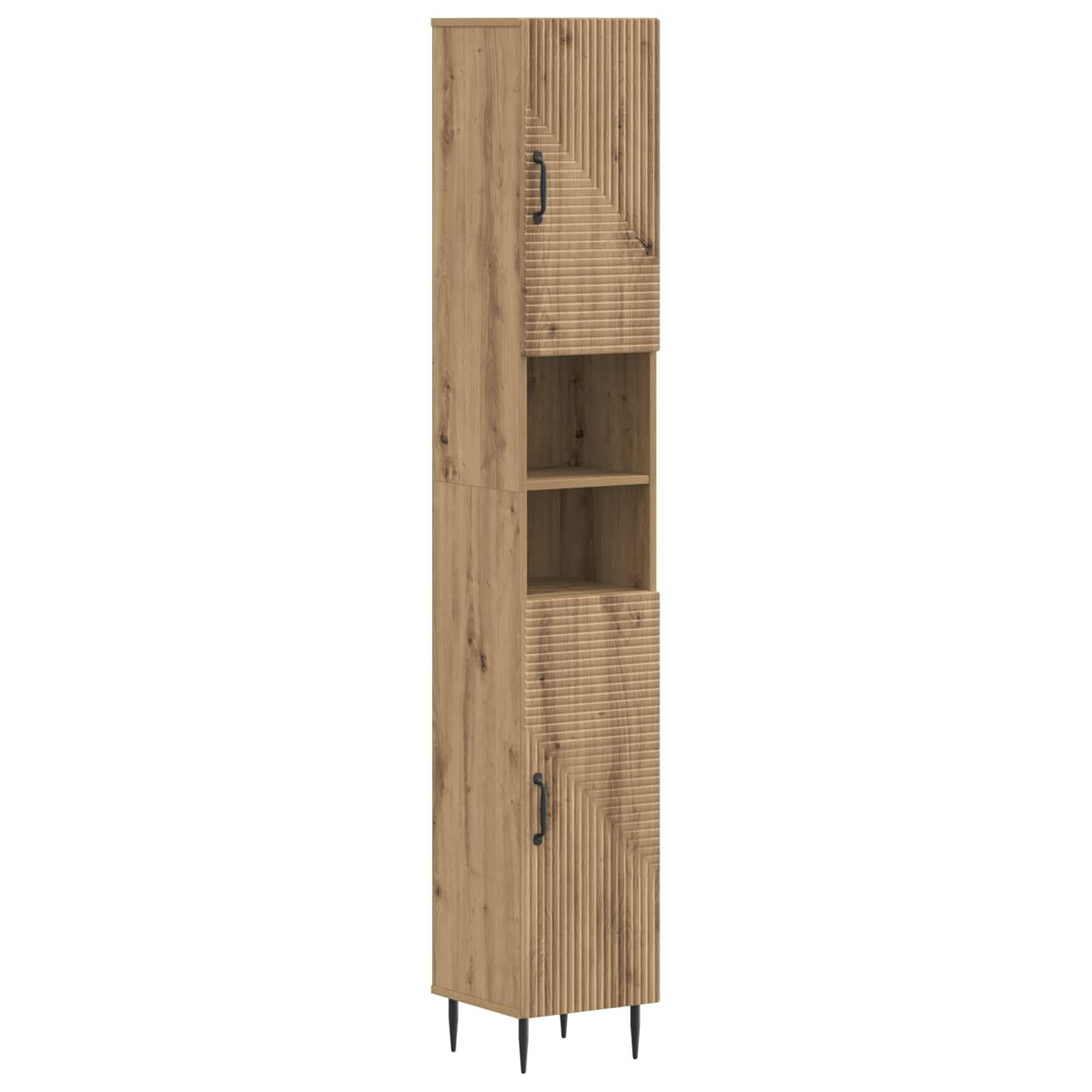 vidaXL 3-teiliges Badezimmer-Schranksystem HAARLEM Artisan-Eiche