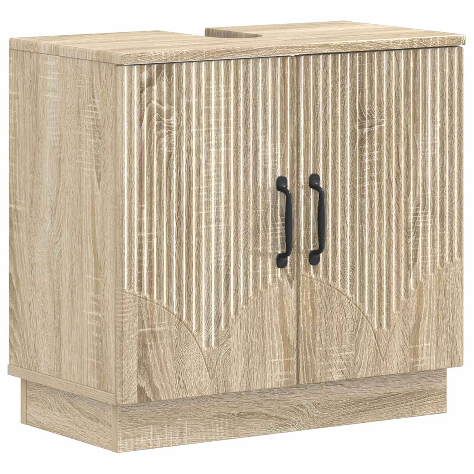vidaXL 3-teiliges Badezimmer-Schranksystem HOORN Sonoma-Eiche