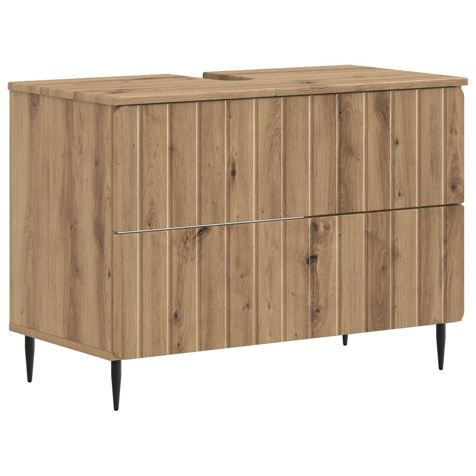 vidaXL 2-teiliges Badezimmer Schrank Set ZWOLLE Artisan-Eiche
