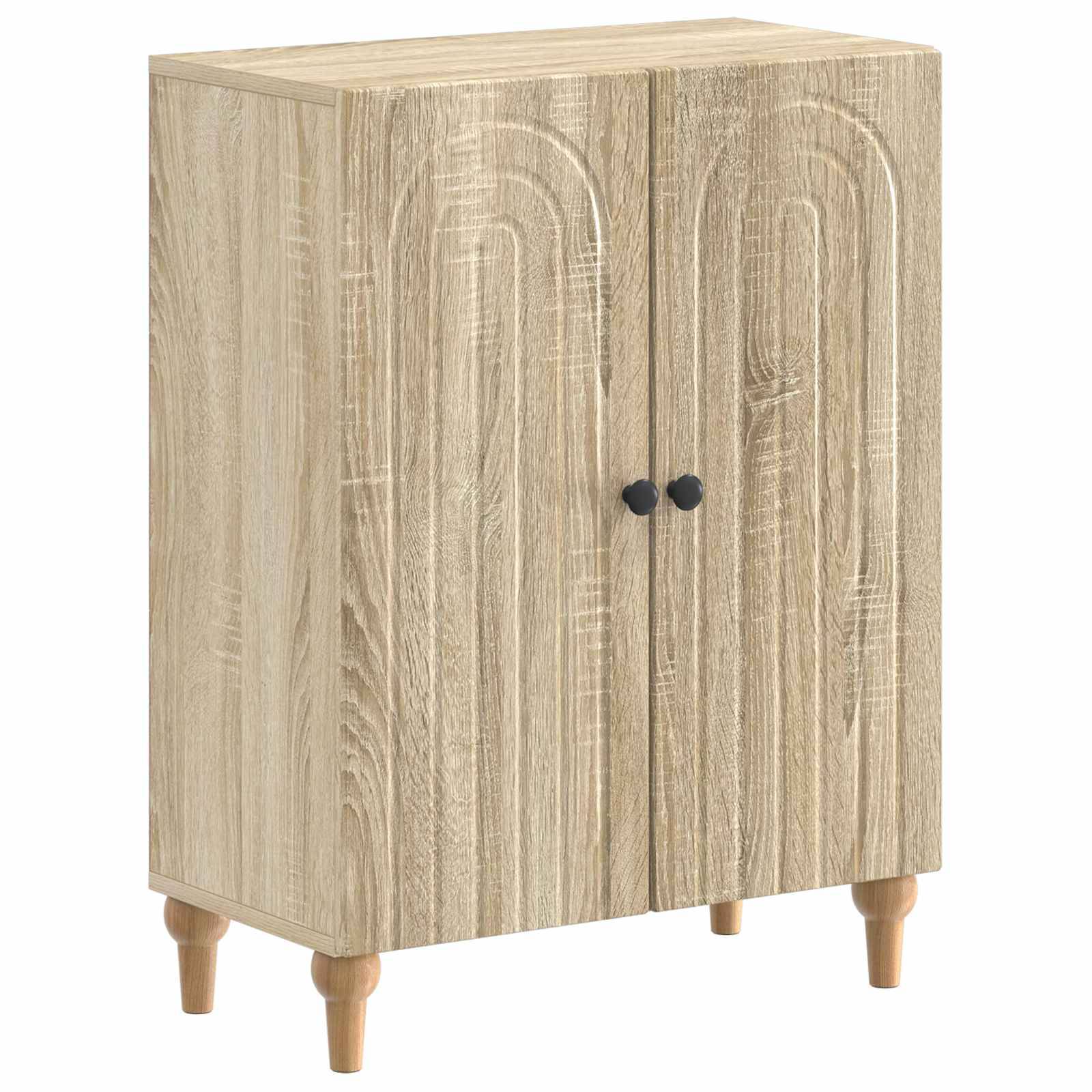 vidaXL 2-teiliges Badezimmer Schrank Set ALKMAAR Sonoma-Eiche
