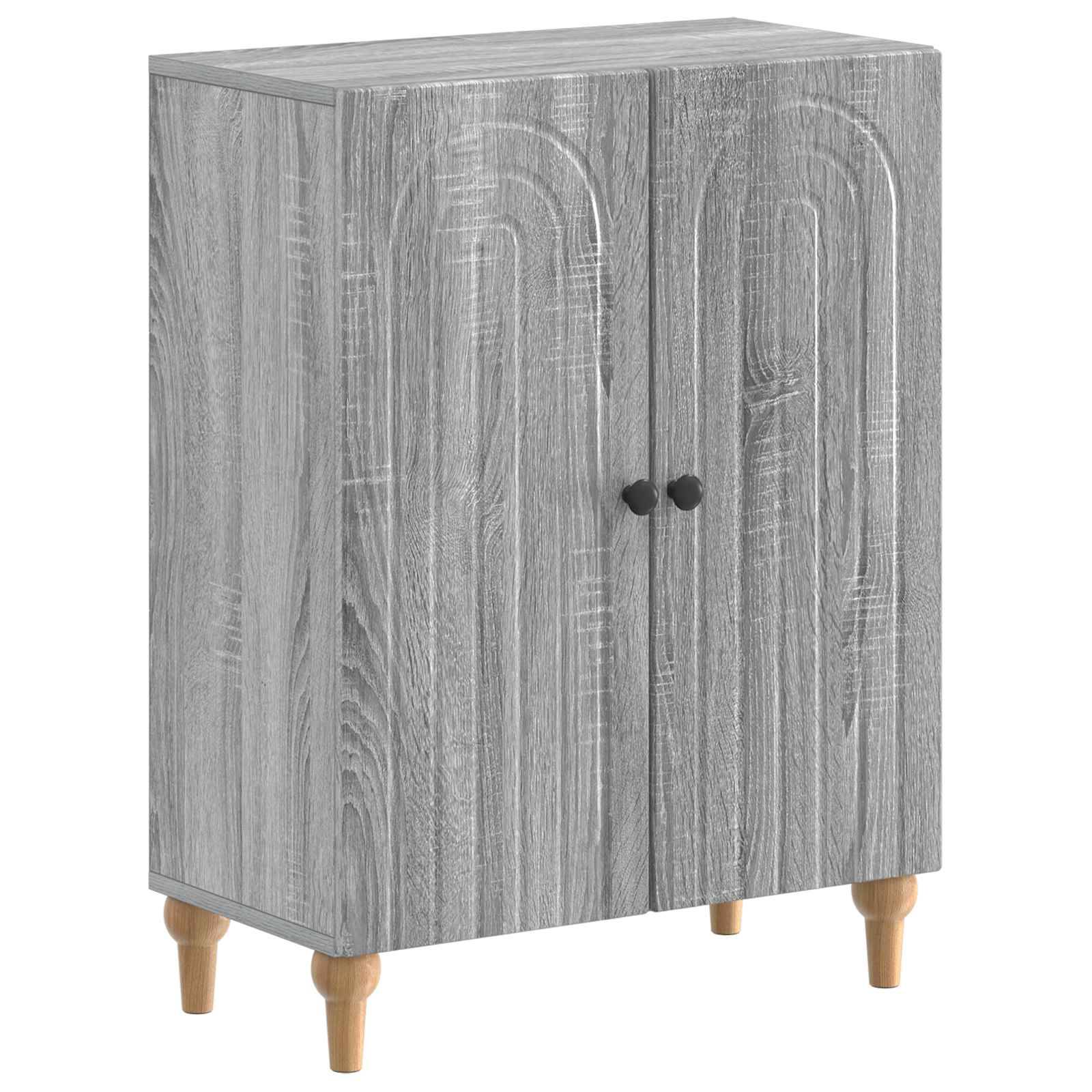 vidaXL 2-teiliges Badezimmer Schrank Set ALKMAAR Sonoma-Grau