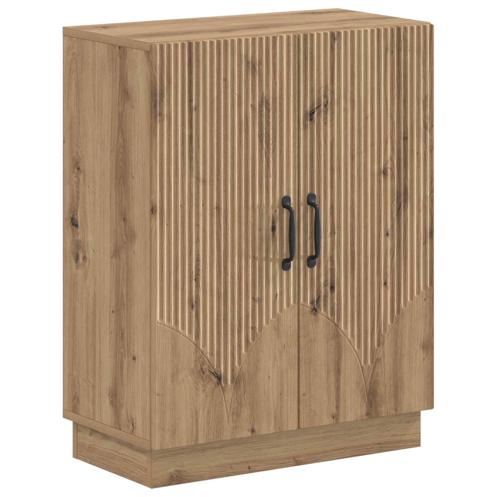 vidaXL 2-teiliges Badezimmer Schrank Set HOORN Artisan-Eiche