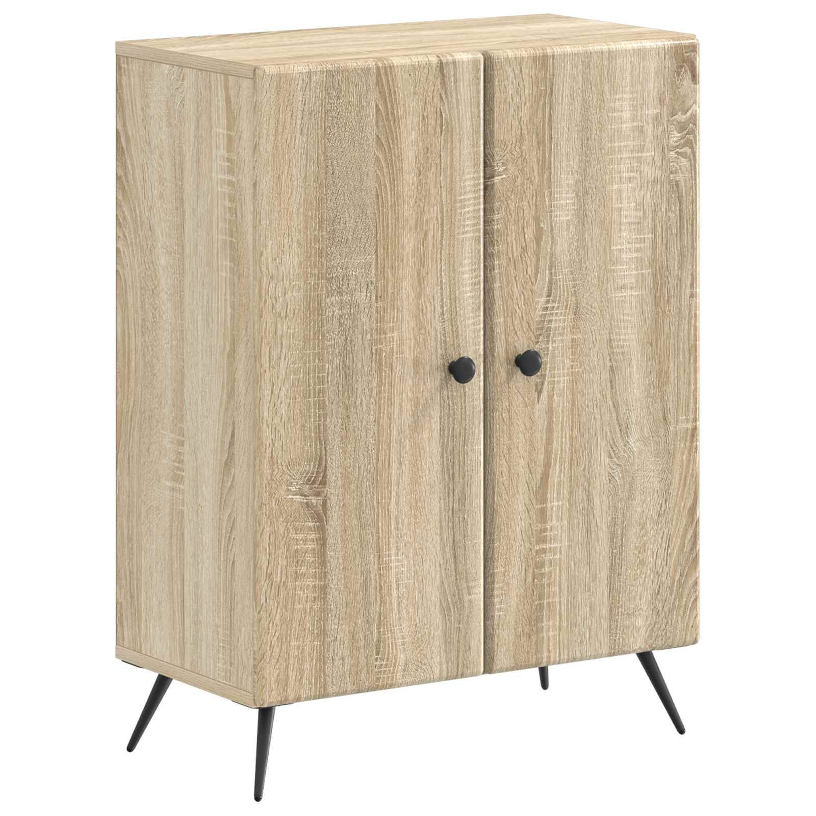 vidaXL 2-teiliges Badezimmer Schrank Set BREDA Sonoma-Eiche