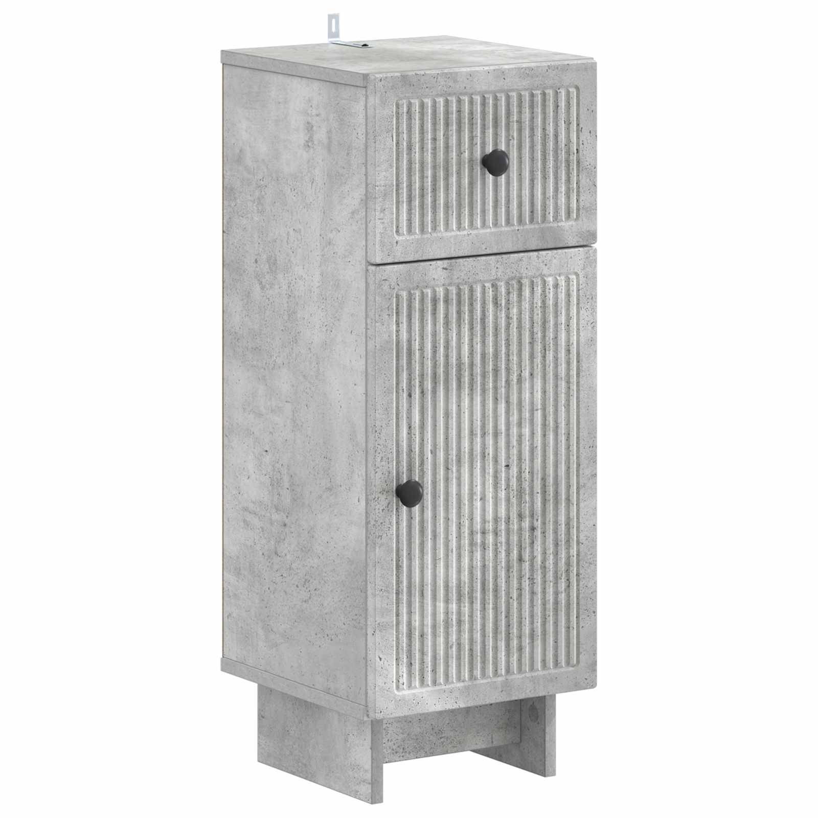vidaXL 4-teiliges Badezimmer-Schrank-Set EDE Betongrau Holzwerkstoff