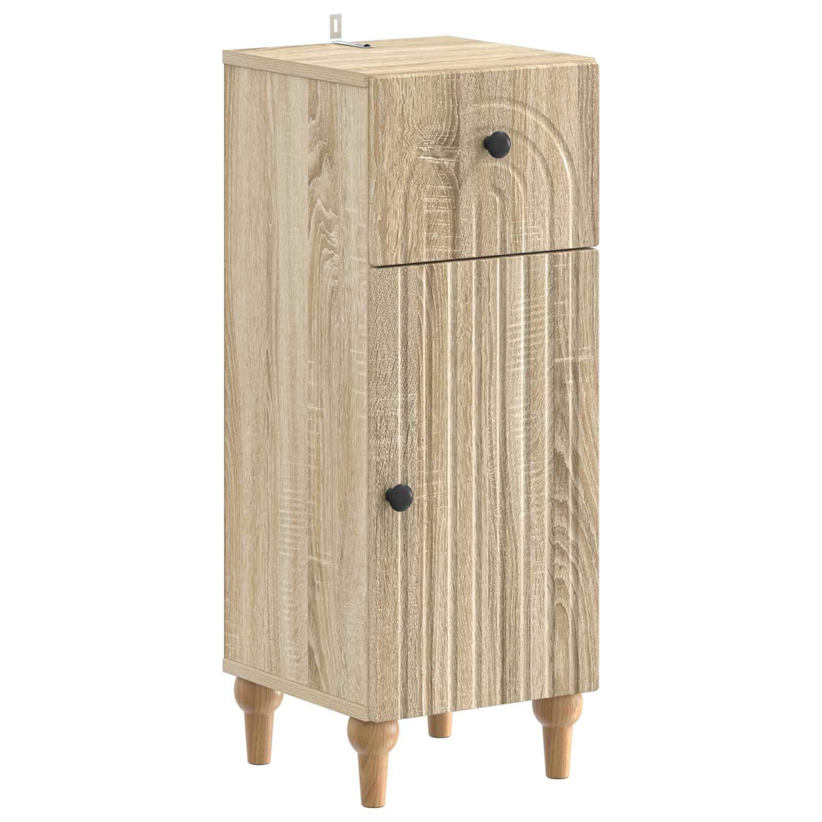 vidaXL 2-teiliges Badezimmer Schrank Set ALKMAAR Sonoma-Eiche