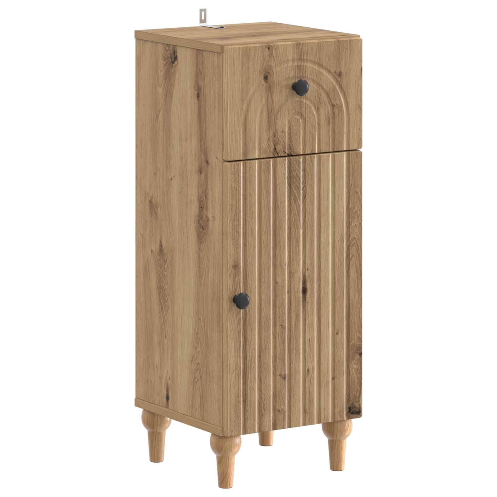 vidaXL 2-teiliges Badezimmer Schrank Set ALKMAAR Artisan-Eiche
