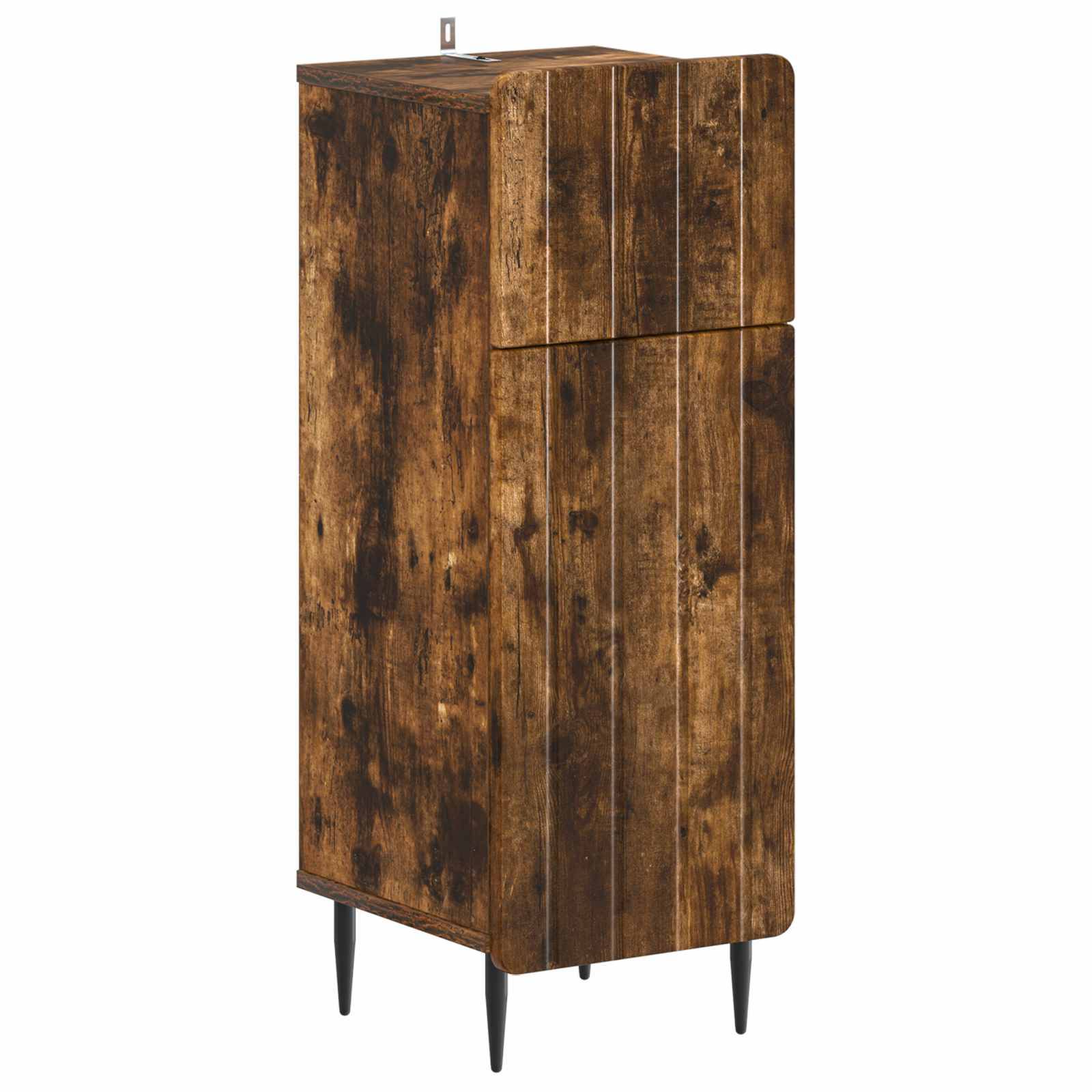 vidaXL 2-teiliges Badezimmer Schrank Set ZWOLLE Raucheiche