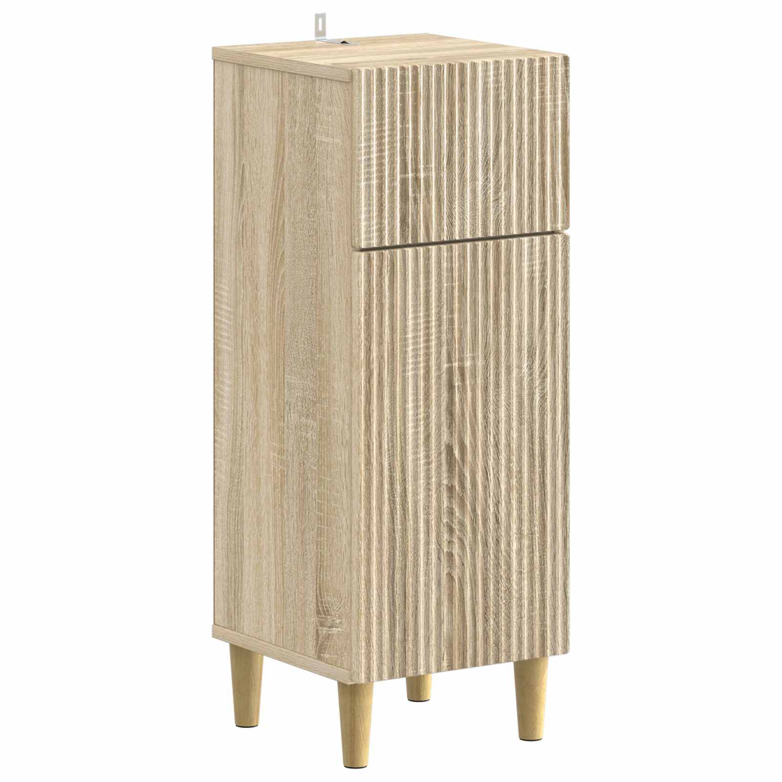 vidaXL 4-teiliges Badezimmer-Schrank-Set ARNHEM Sonoma-Eiche