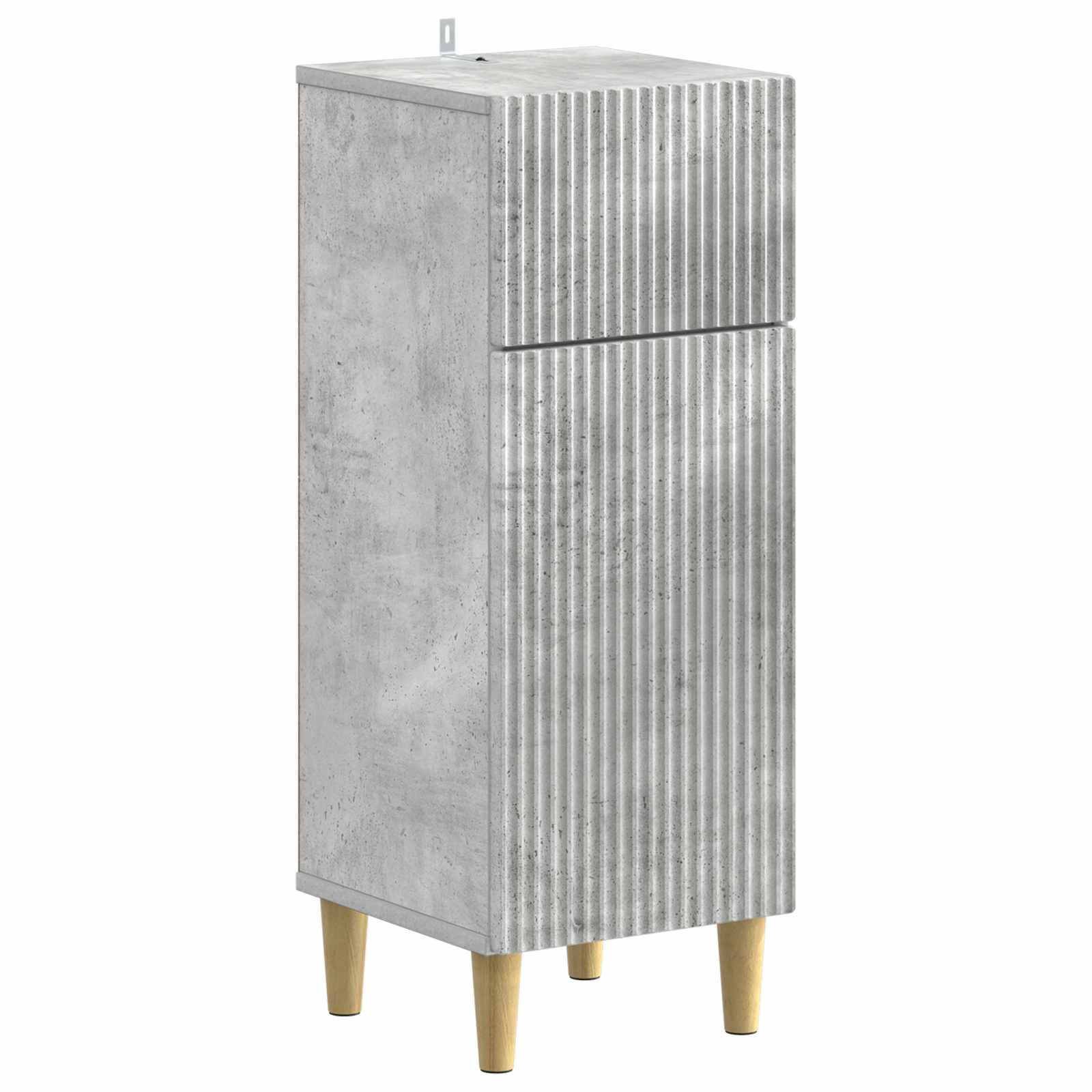 vidaXL 4-teiliges Badezimmer-Schrank-Set ARNHEM Betongrau
