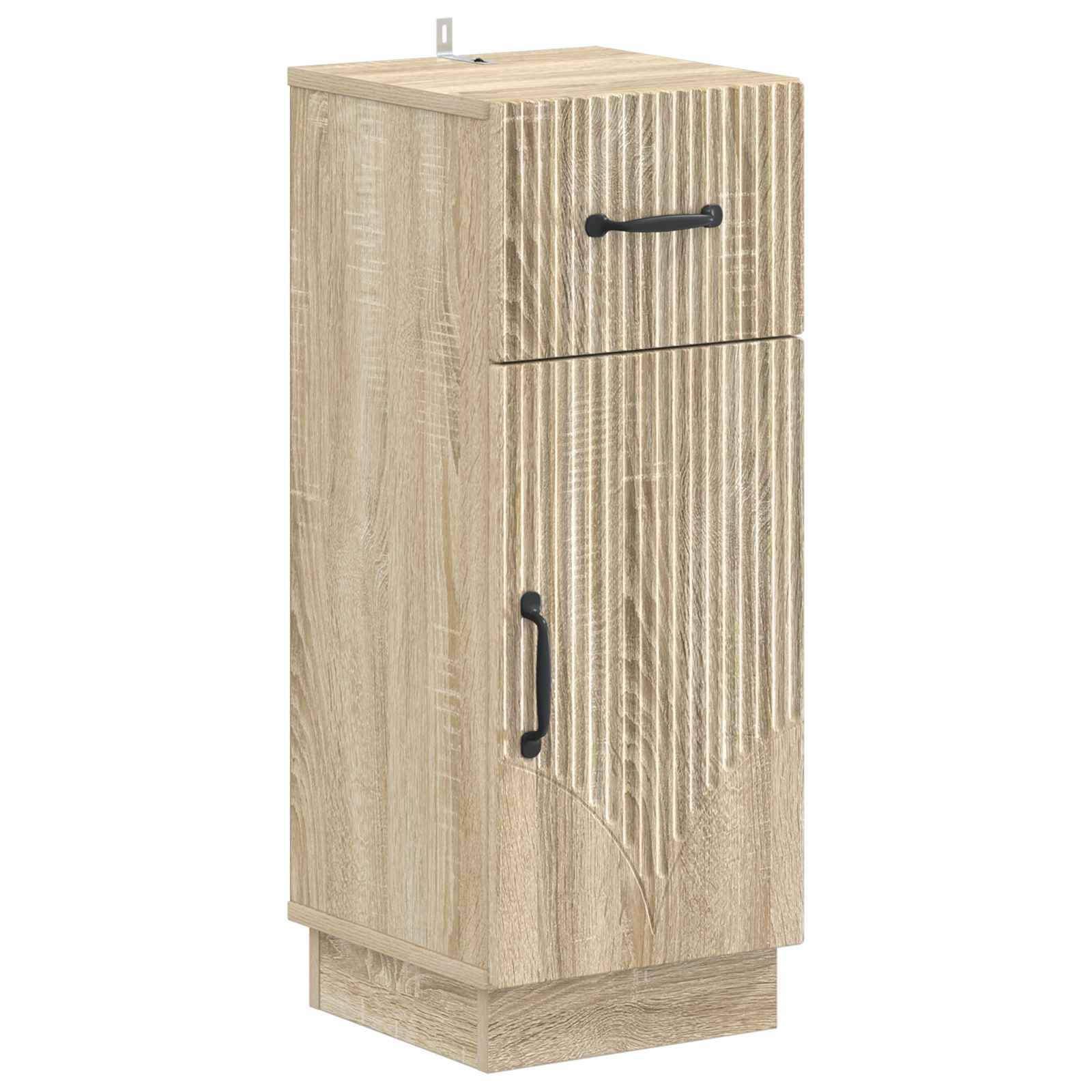vidaXL 4-teiliges Badezimmer-Schrank-Set HOORN Sonoma-Eiche