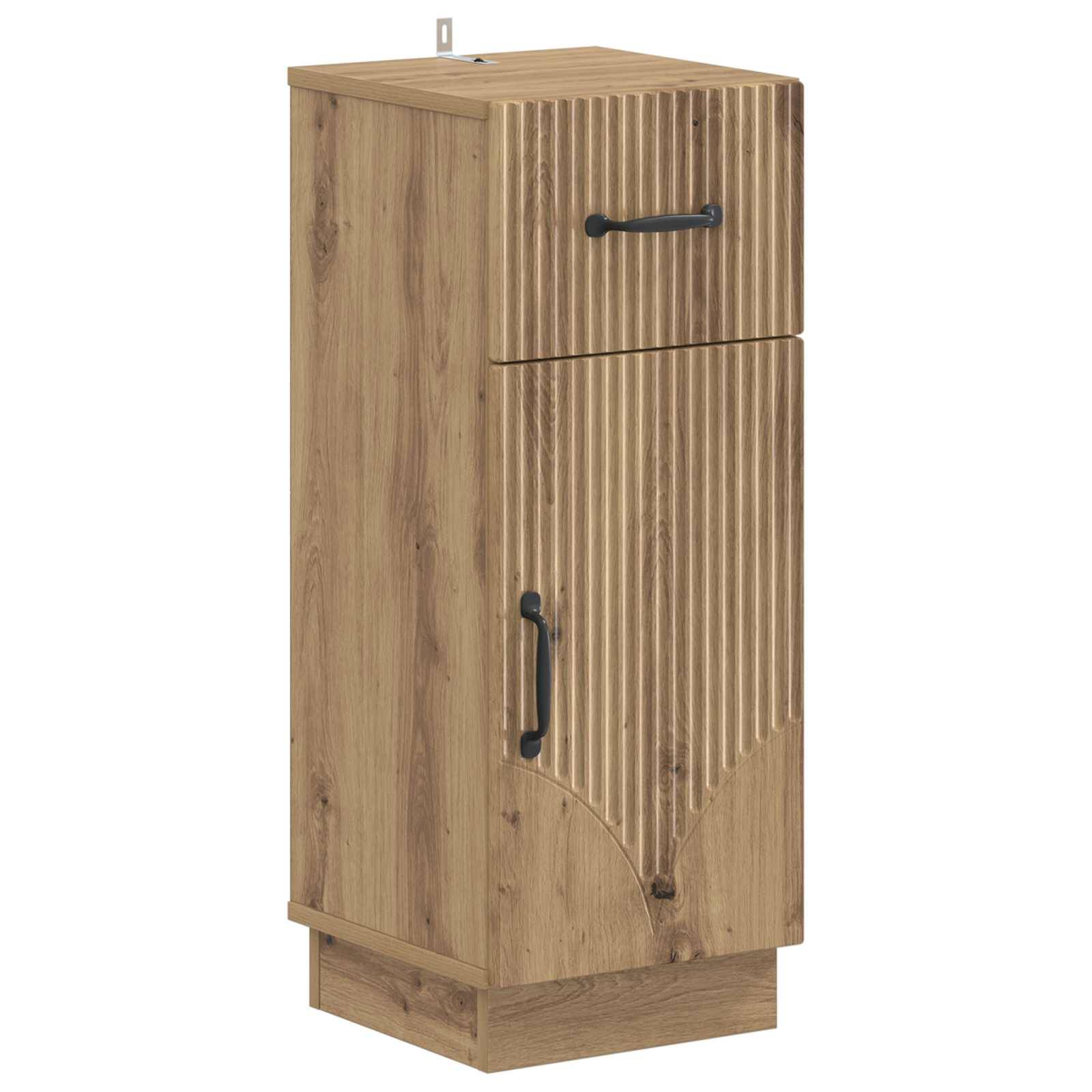 vidaXL 3-teiliges Badezimmer-Schranksystem HOORN Holzwerkstoff