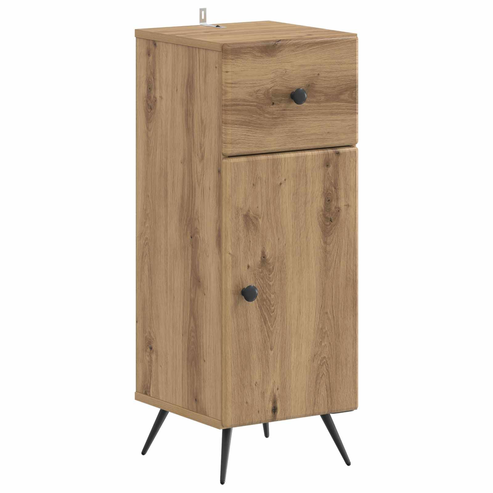 vidaXL 3-teiliges Badezimmer-Schranksystem BREDA Holzwerkstoff