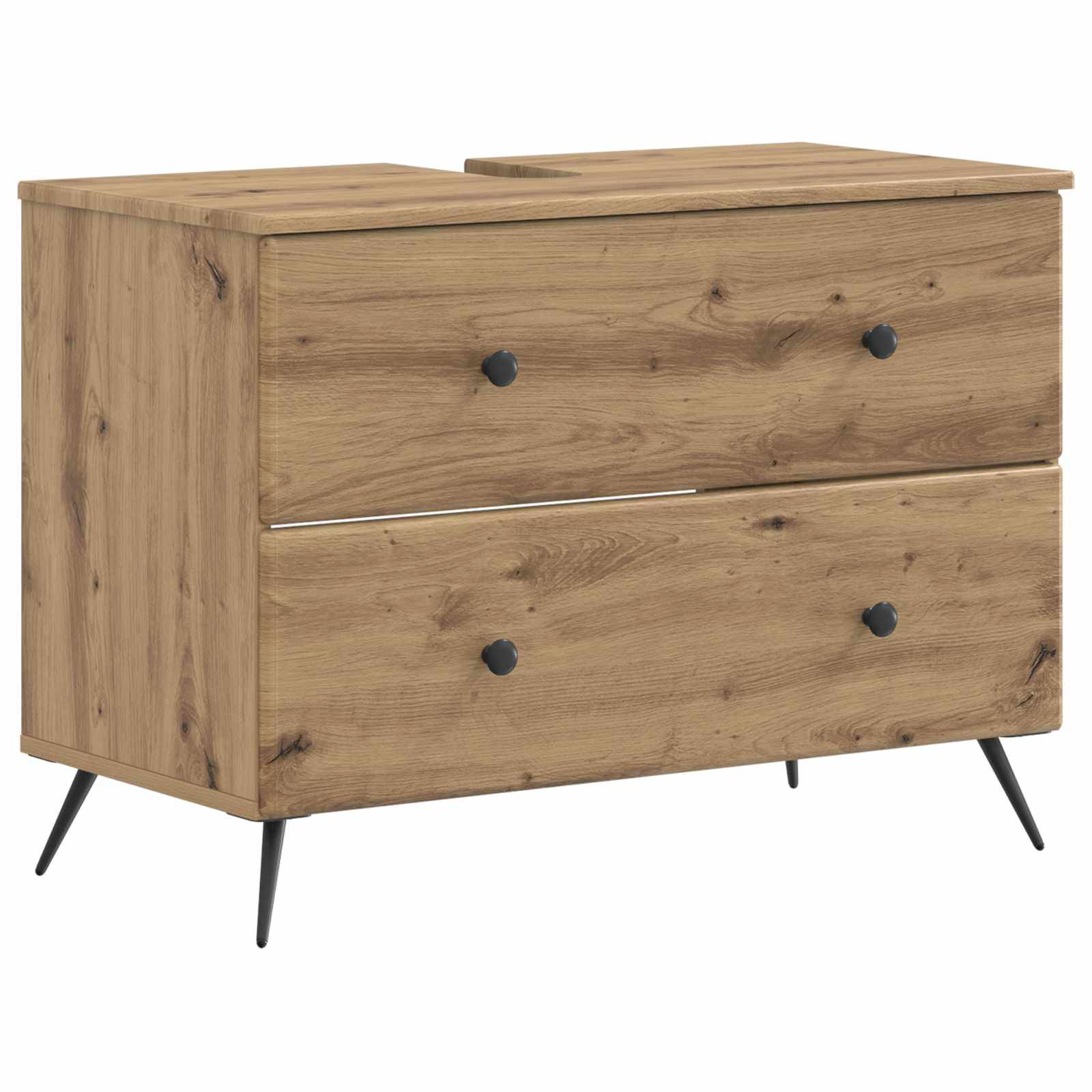 vidaXL 3-teiliges Badezimmer-Schranksystem BREDA Artisan-Eiche