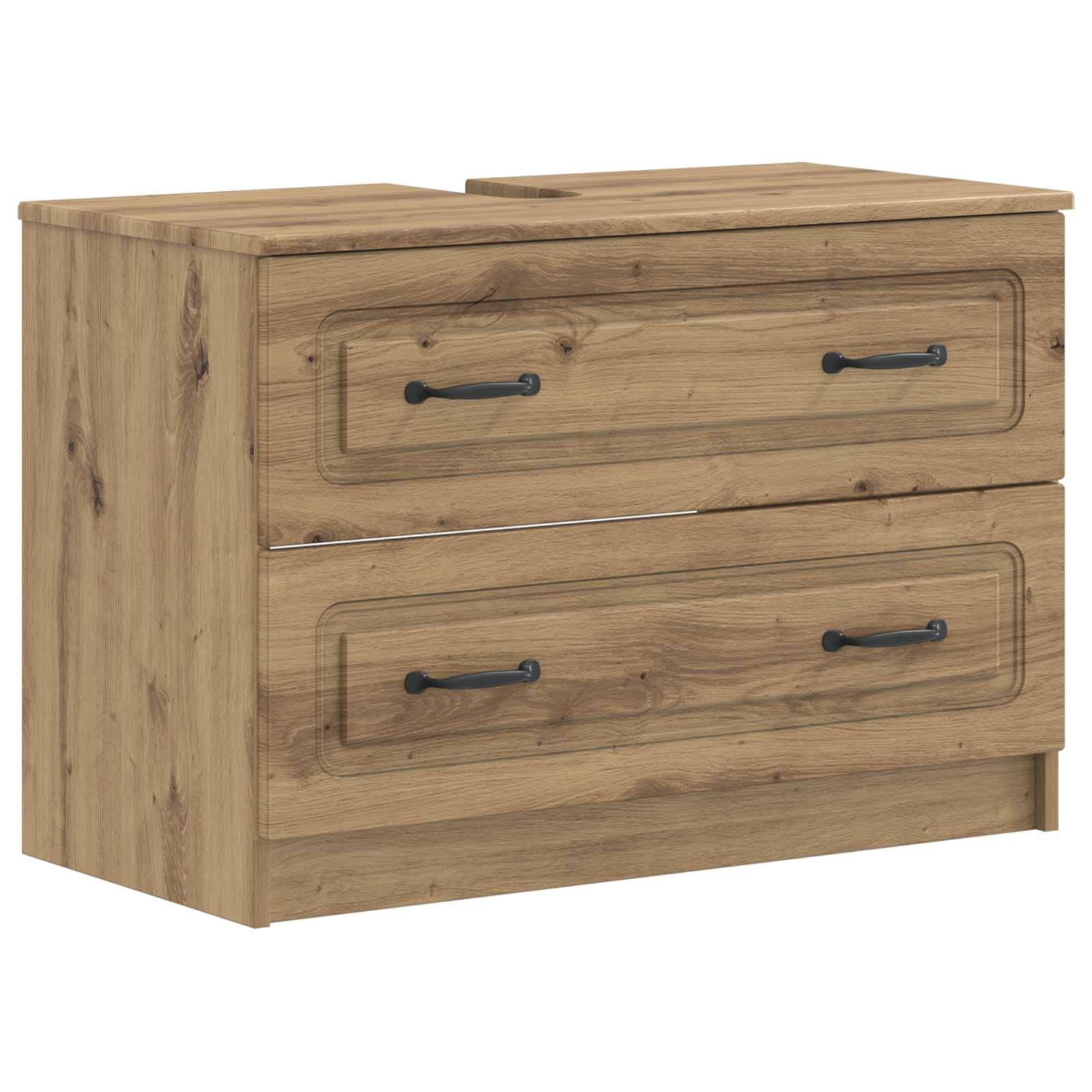 vidaXL 4-teiliges Badezimmer-Schrank-Set UTRECHT Artisan-Eiche