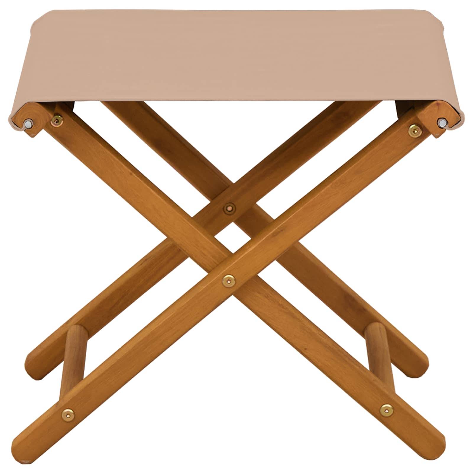 vidaXL Liegestuhl 2 pcs Massives Eukalyptus Holz Taupe