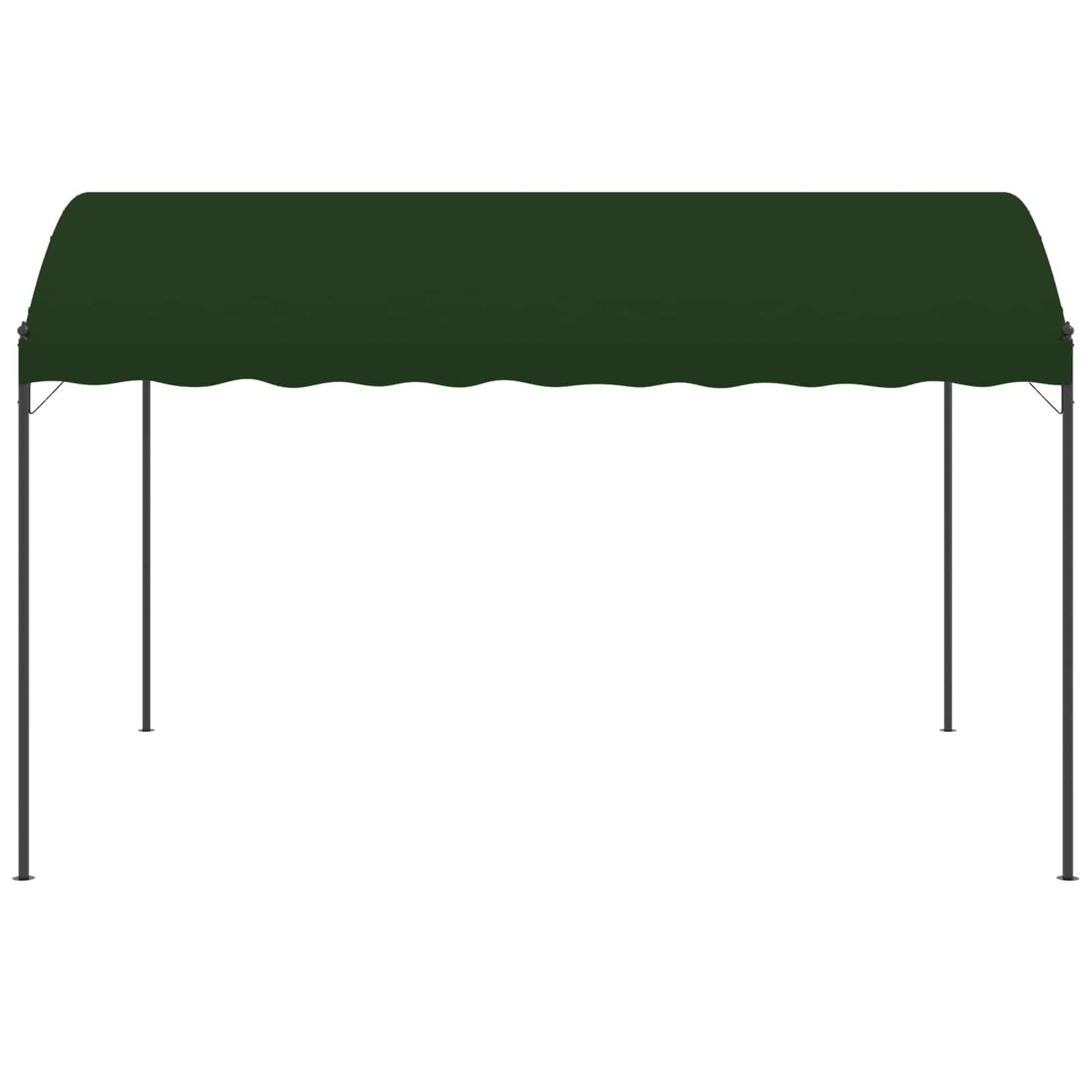 vidaXL Pavillon 4 x 3 x 2,6 m Grün Polyester und Stahl