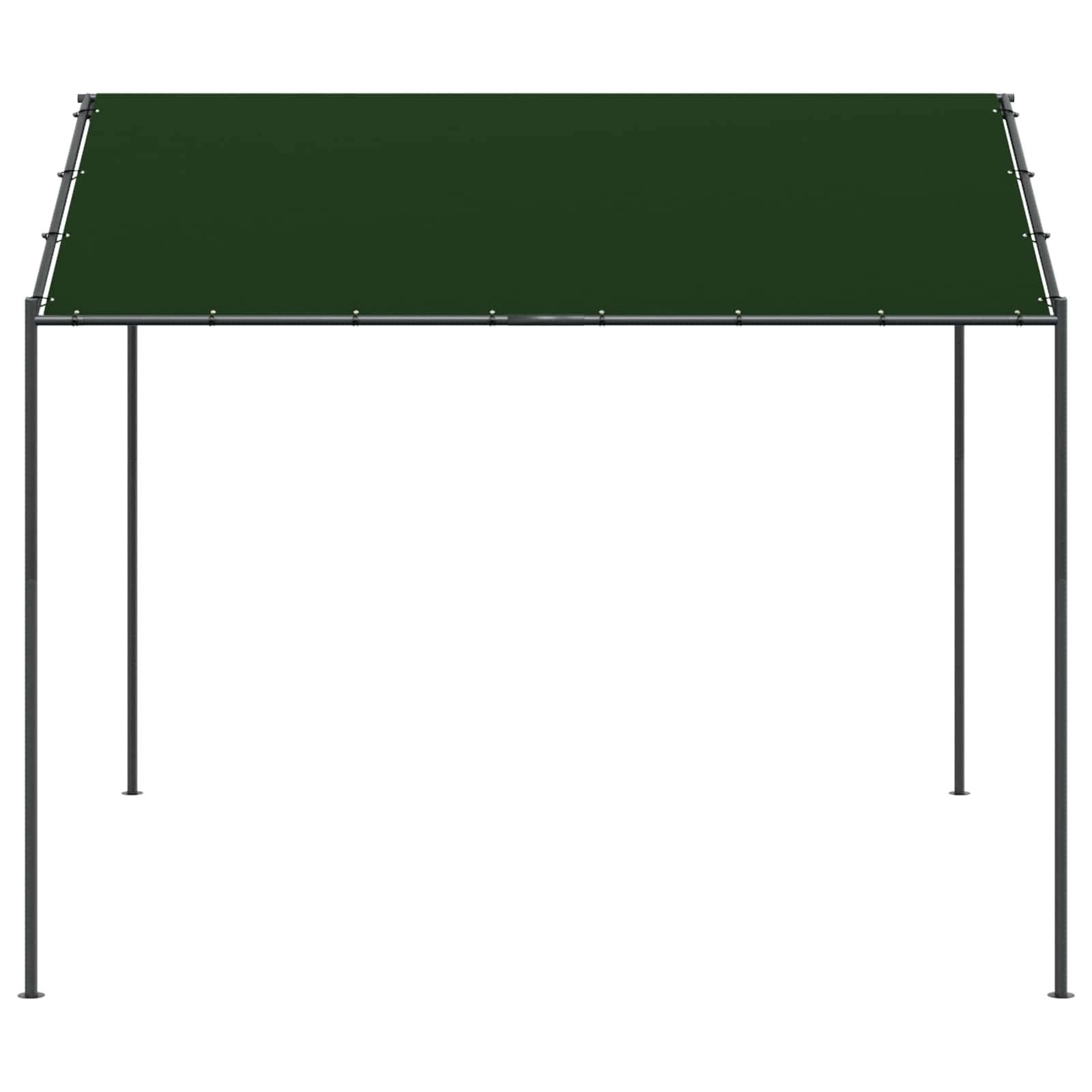 vidaXL Pavillon 4 x 4 x 2,6 m Taupe Polyester und Stahl
