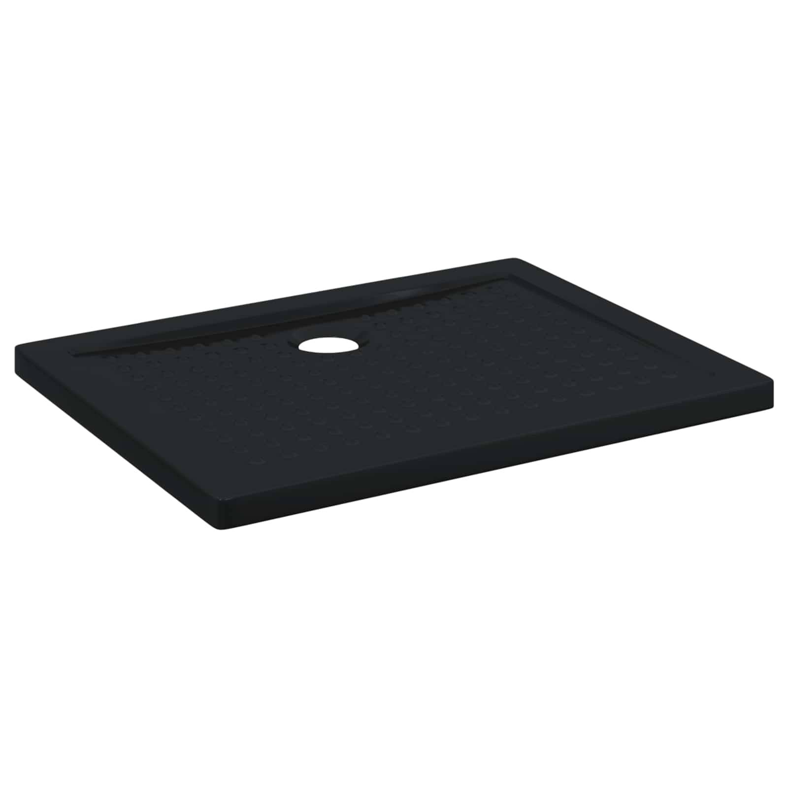 vidaXL Duschbodenablage mit Punkten 90 x 70 x 4 cm ABS Schwarz