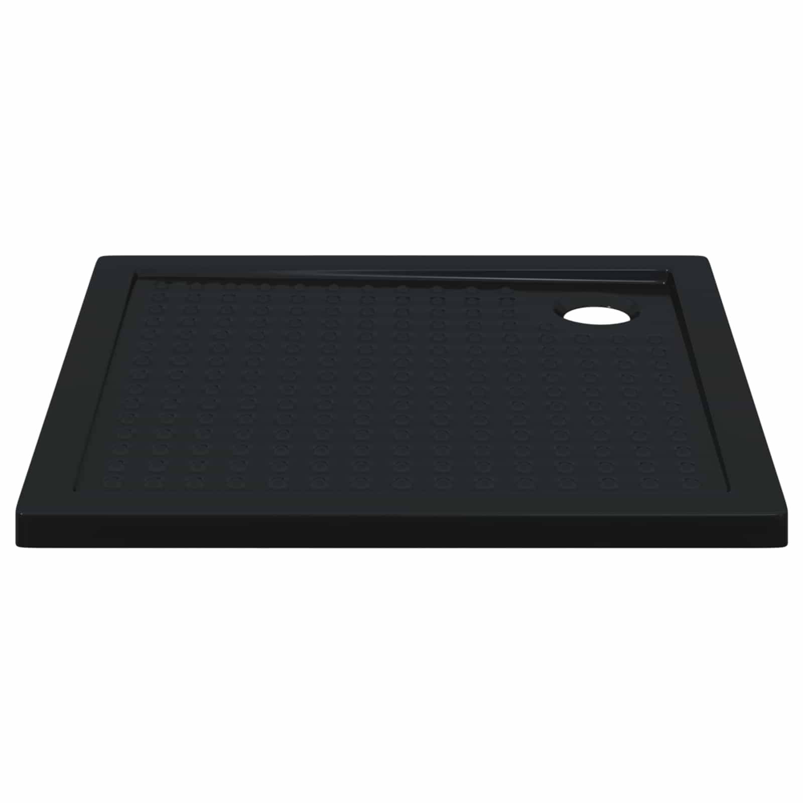 vidaXL Duschbodenablage mit Punkten 90 x 90 x 4 cm ABS Schwarz