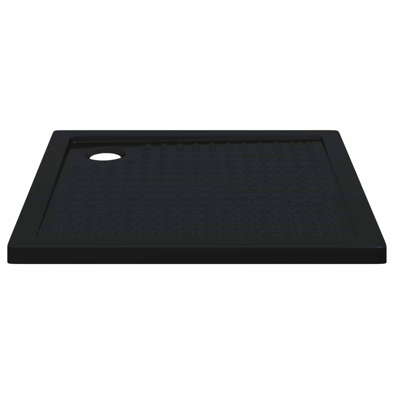 vidaXL Duschbodenablage mit Punkten 90 x 90 x 4 cm ABS Schwarz