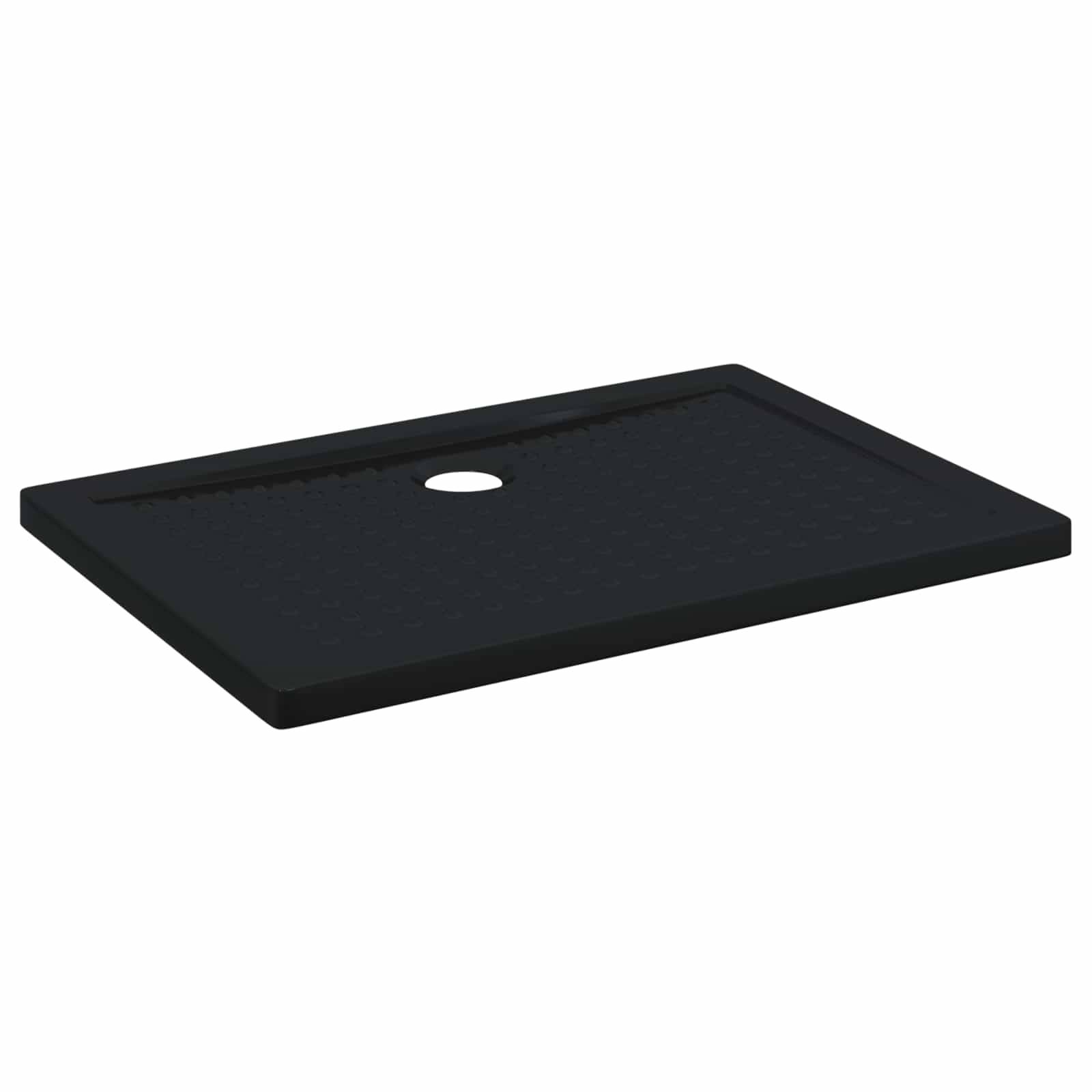 vidaXL Duschbodenablage mit Punkten 100 x 70 x 4 cm ABS Schwarz