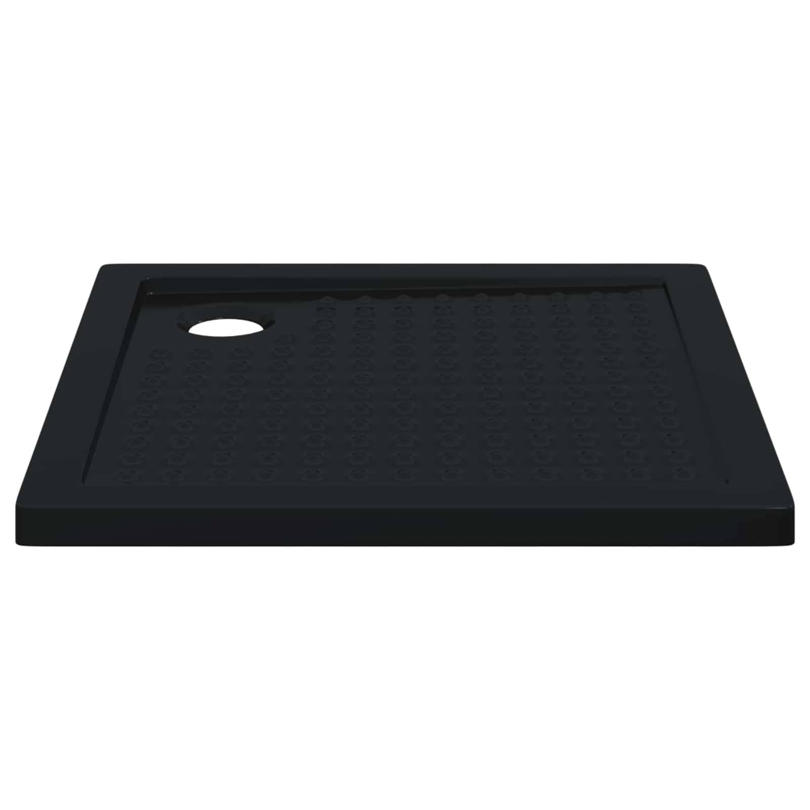vidaXL Duschbodenablage mit Punkten 80 x 80 x 4 cm ABS Schwarz