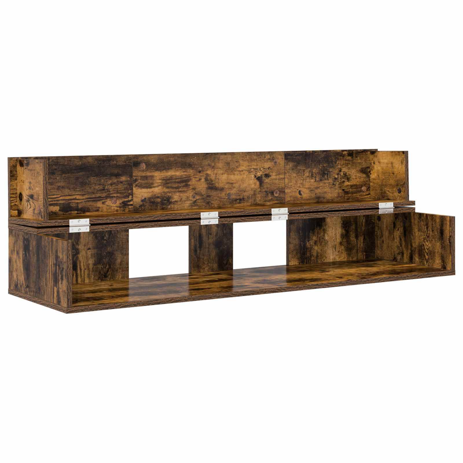 vidaXL Studiotisch Raucheiche 152 x 40 x 19,5 cm Holzwerkstoff