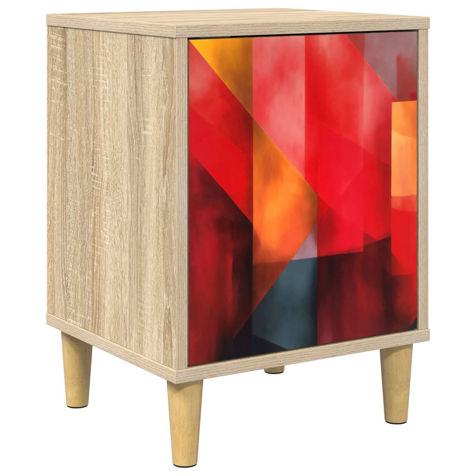 vidaXL Nachttisch HEESCH Sonoma-Eiche 36 x 33 x 50 cm Holzwerkstoff