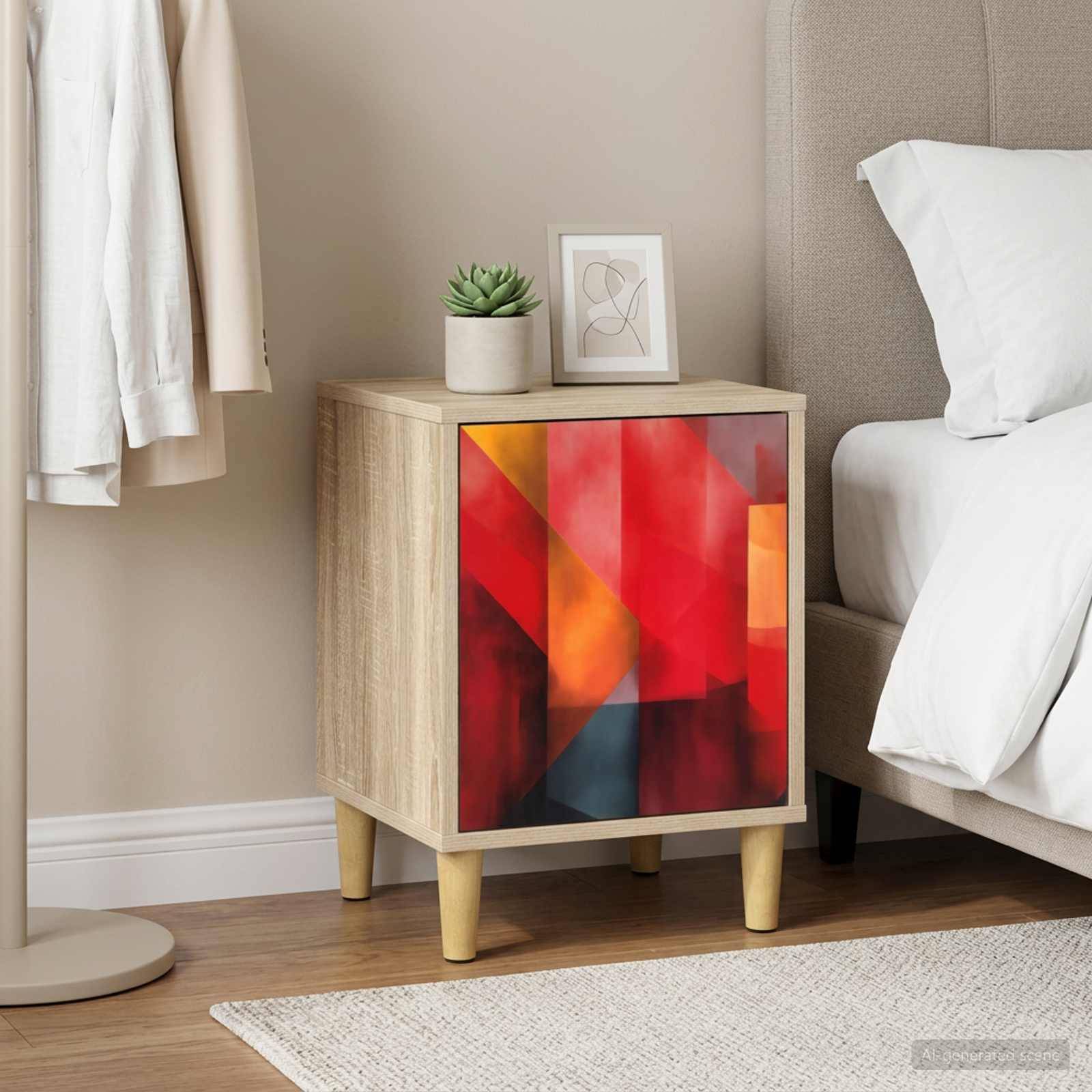 vidaXL Nachttisch HEESCH Sonoma-Eiche 36 x 33 x 50 cm Holzwerkstoff