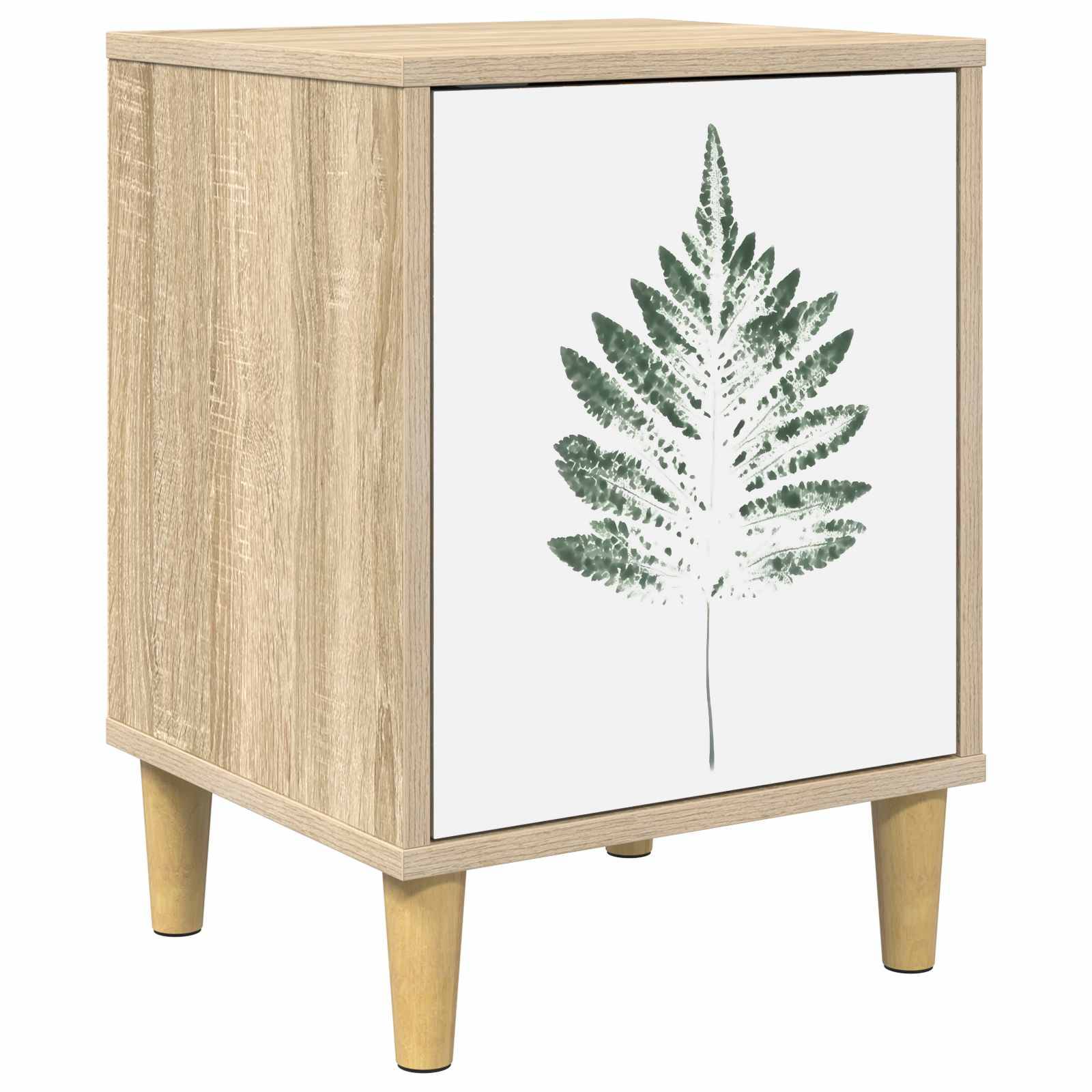 vidaXL Nachttisch HANAU Sonoma-Eiche 36 x 33 x 50 cm Holzwerkstoff