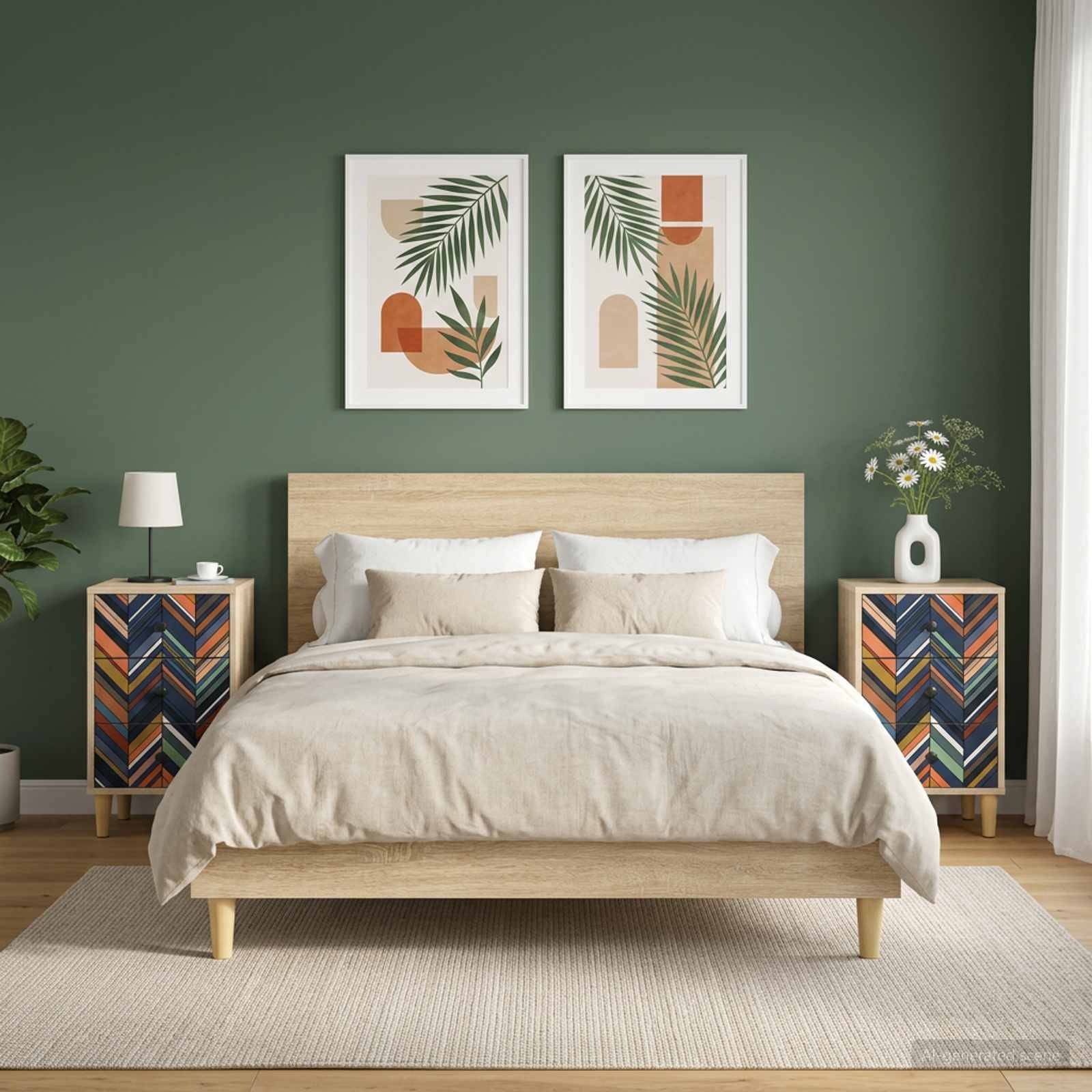 vidaXL Nachttisch OMMEN 2 stk. Sonoma-Eiche 36 x 33 x 60 cm