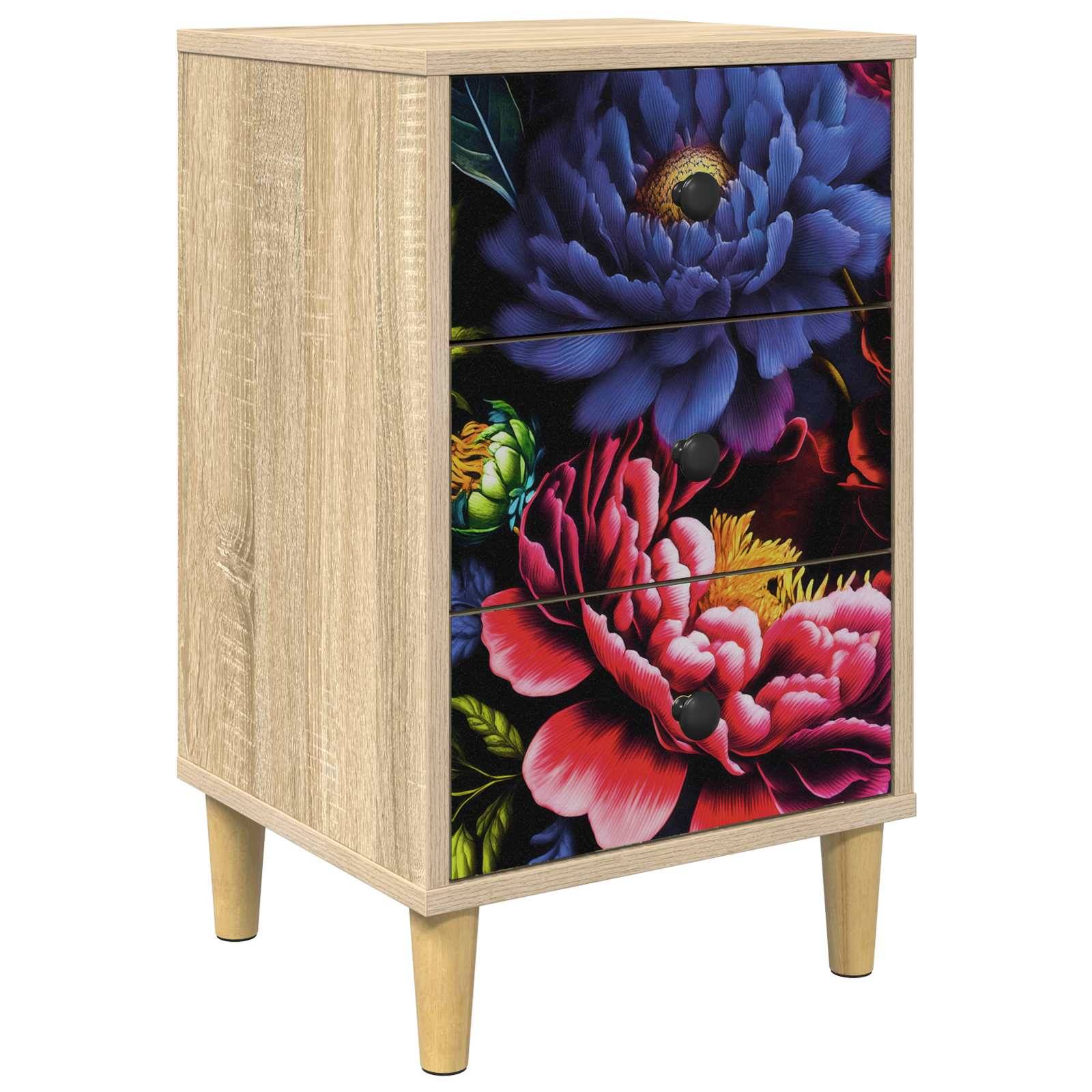 vidaXL Nachttisch KIEL Sonoma-Eiche 36 x 33 x 60 cm Holzwerkstoff