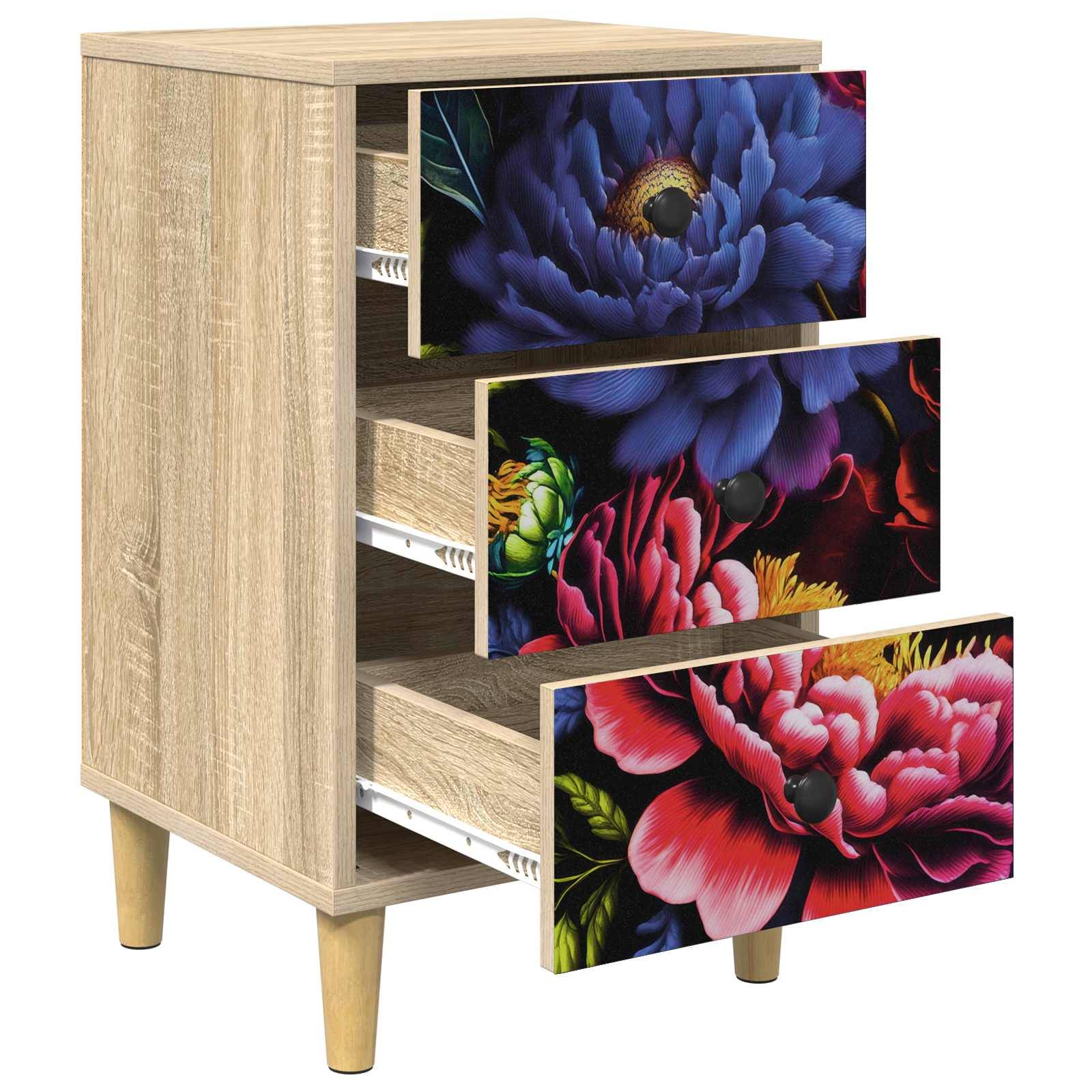 vidaXL Nachttisch KIEL Sonoma-Eiche 36 x 33 x 60 cm Holzwerkstoff