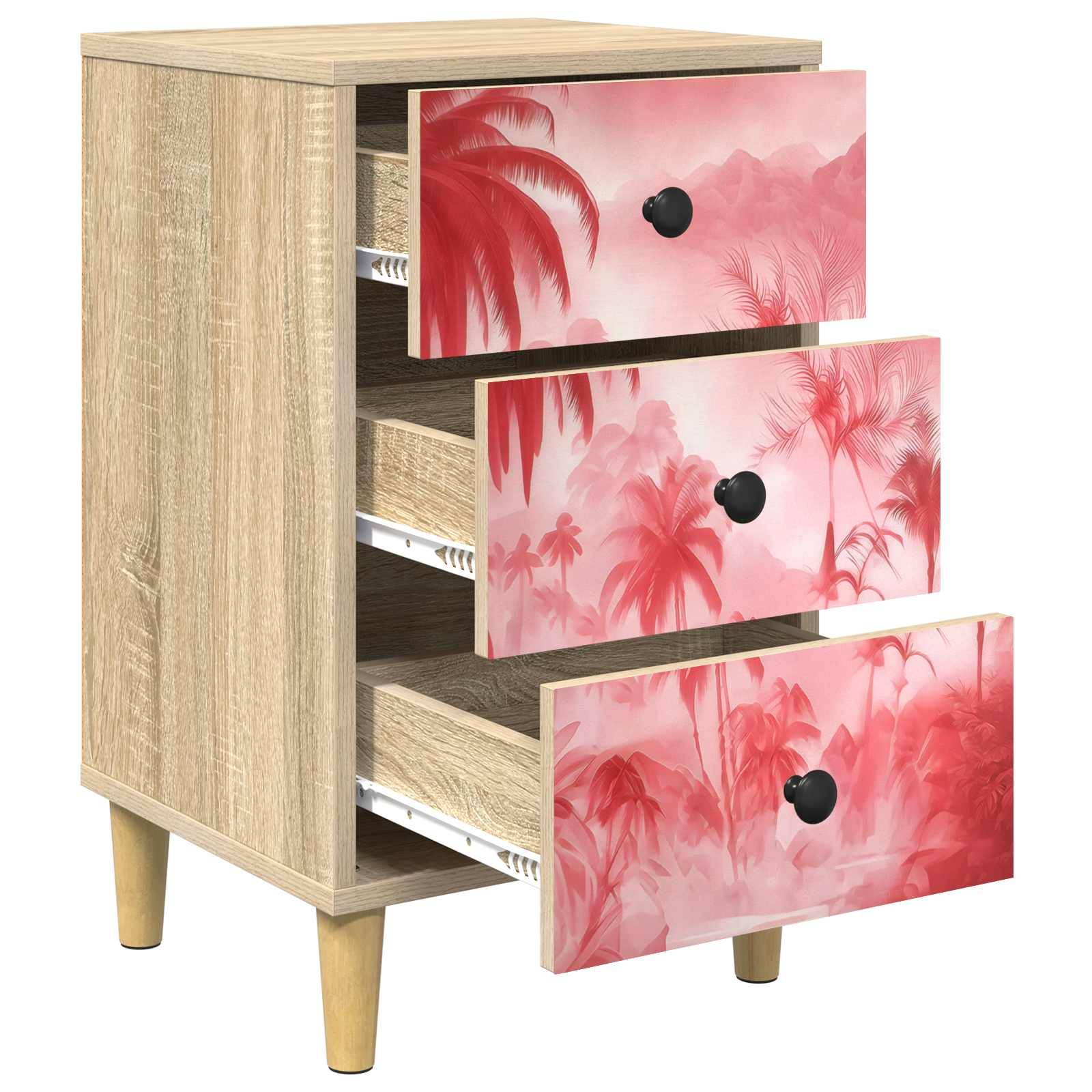 vidaXL Nachttisch AACHEN Sonoma-Eiche 36 x 33 x 60 cm Holzwerkstoff