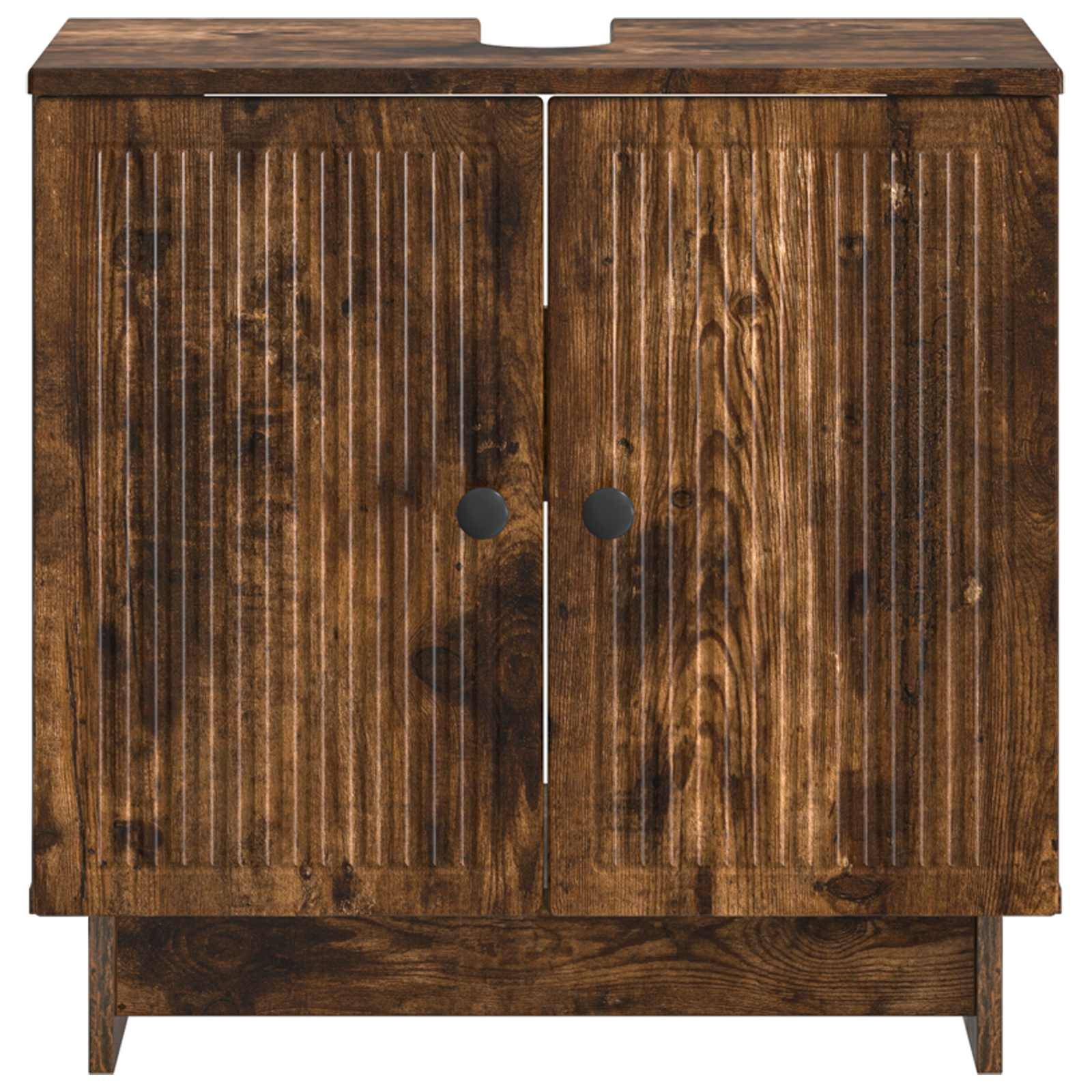 vidaXL Waschbeckenschrank EDE Raucheiche 59,5 x 31,5 x 59 cm