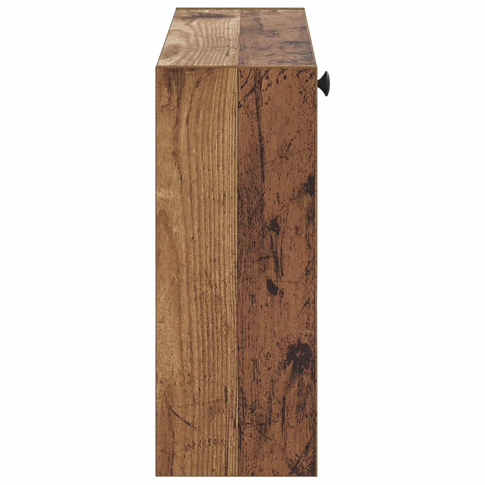 vidaXL Wandmontierter Schuhschrank ALKMAAR 71 x 17 x 43 cm Altholz