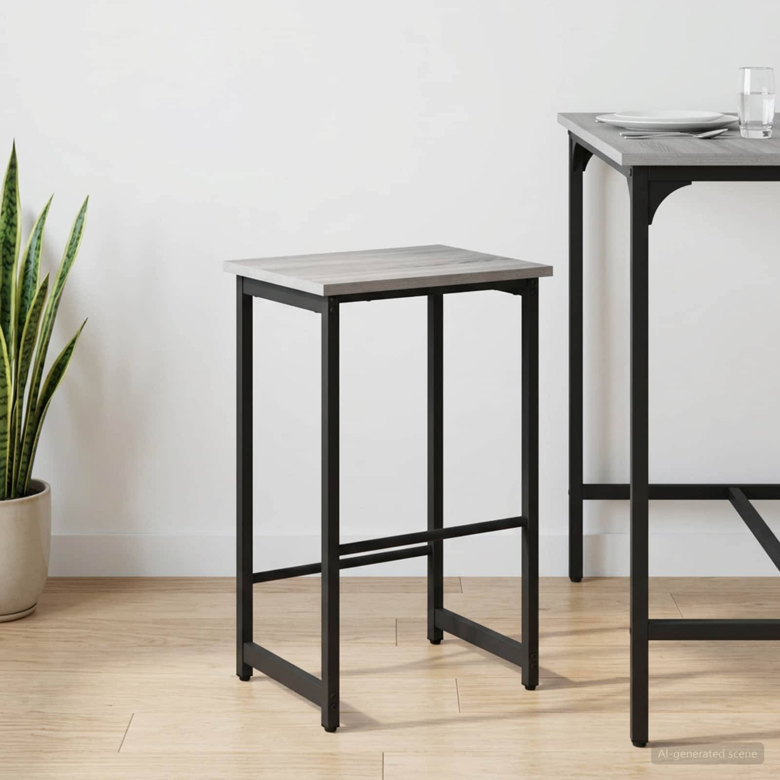 vidaXL Barhocker Sonoma-Grau 40 x 32 x 64 cm Holzwerkstoff