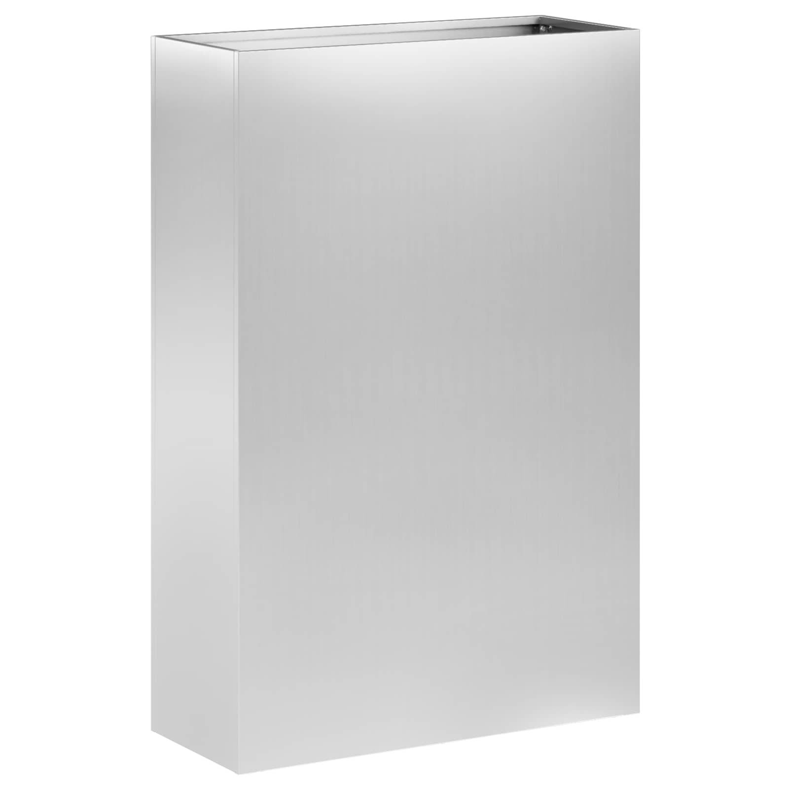 vidaXL Garten-Pflanzgefäß Silber 40 x 20 x 75 cm Verzinkter Stahl