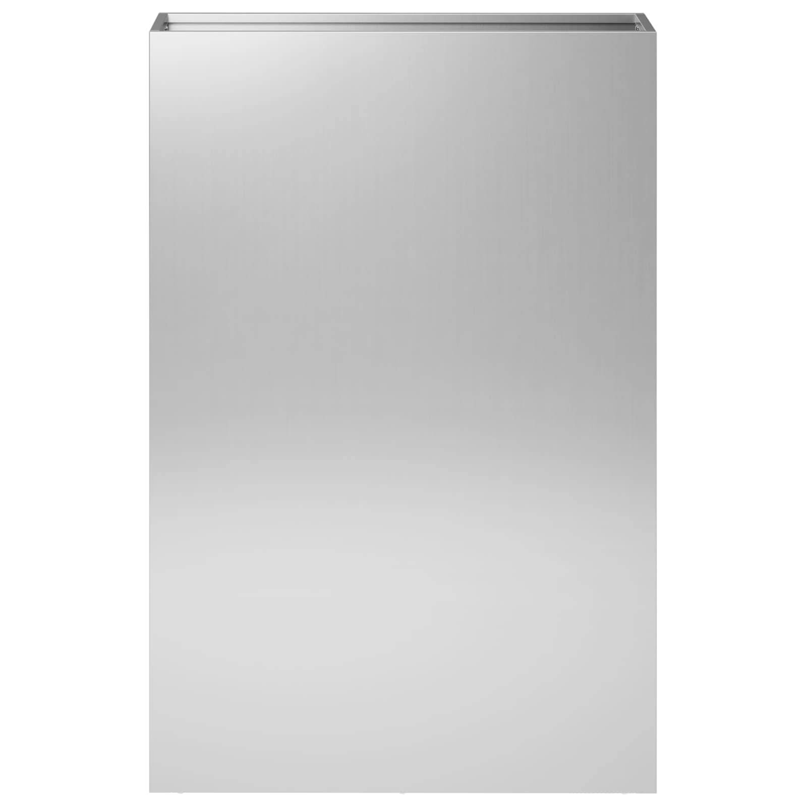 vidaXL Garten-Pflanzgefäß Silber 40 x 20 x 75 cm Verzinkter Stahl
