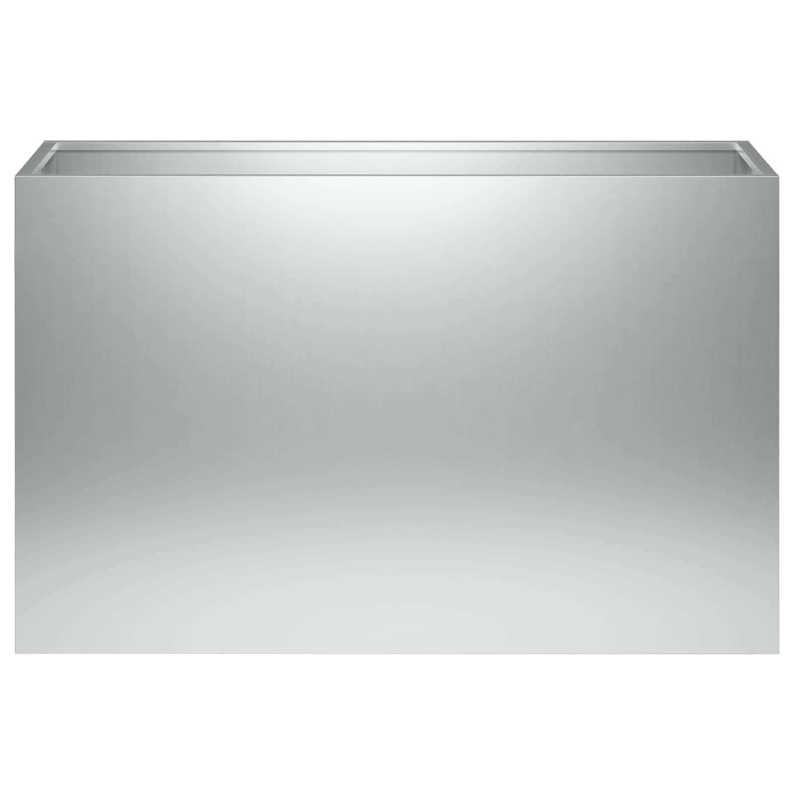 vidaXL Garten-Pflanzgefäß 2 Stk. Silber 80 x 30 x 50 cm
